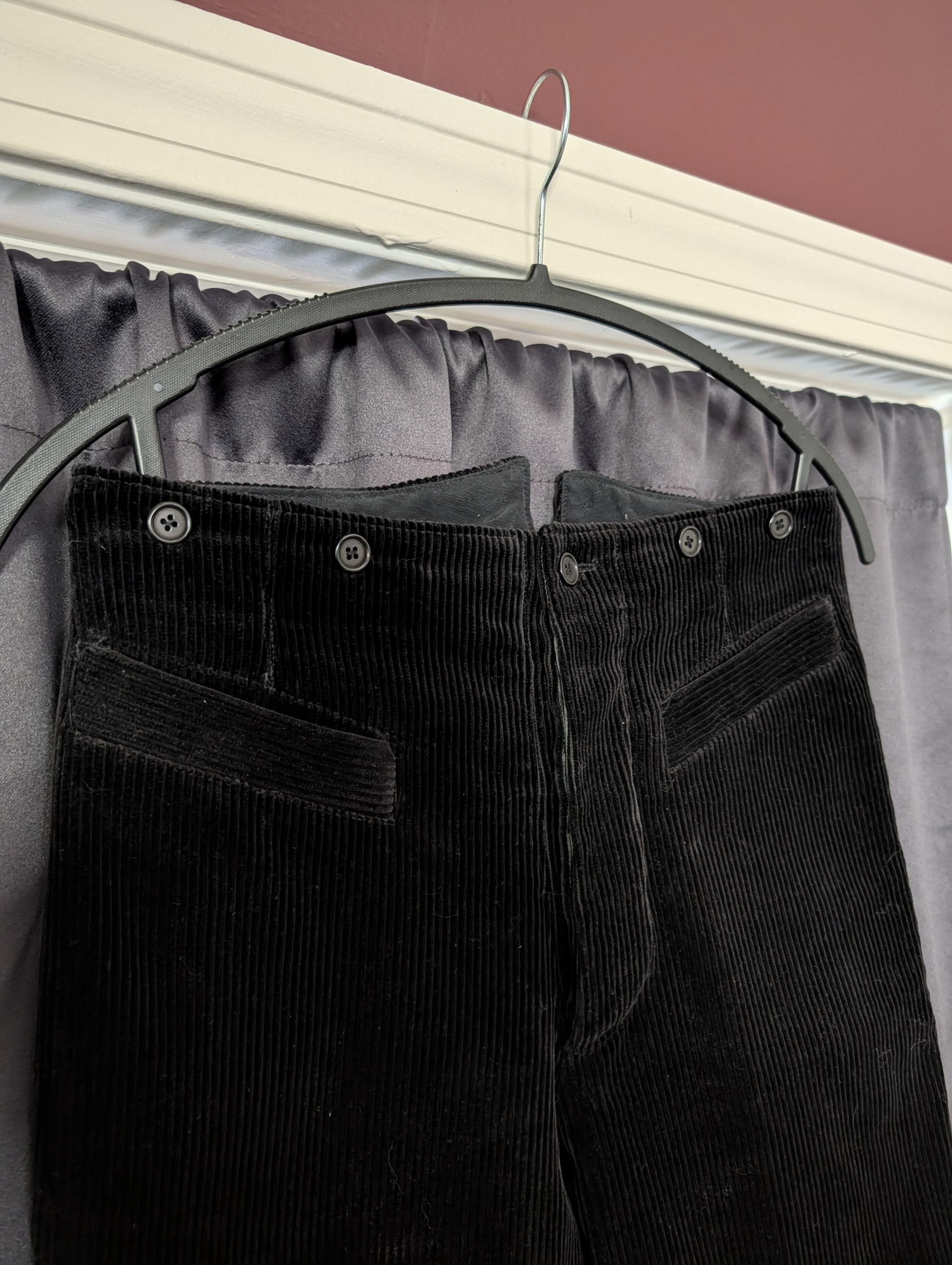 Jean Paul Gaultier HISTORIC Early90s Runway JPG Homme Sailor Leather Trim Pants Size US 30 / EU 46 - 2 Thumbnail
