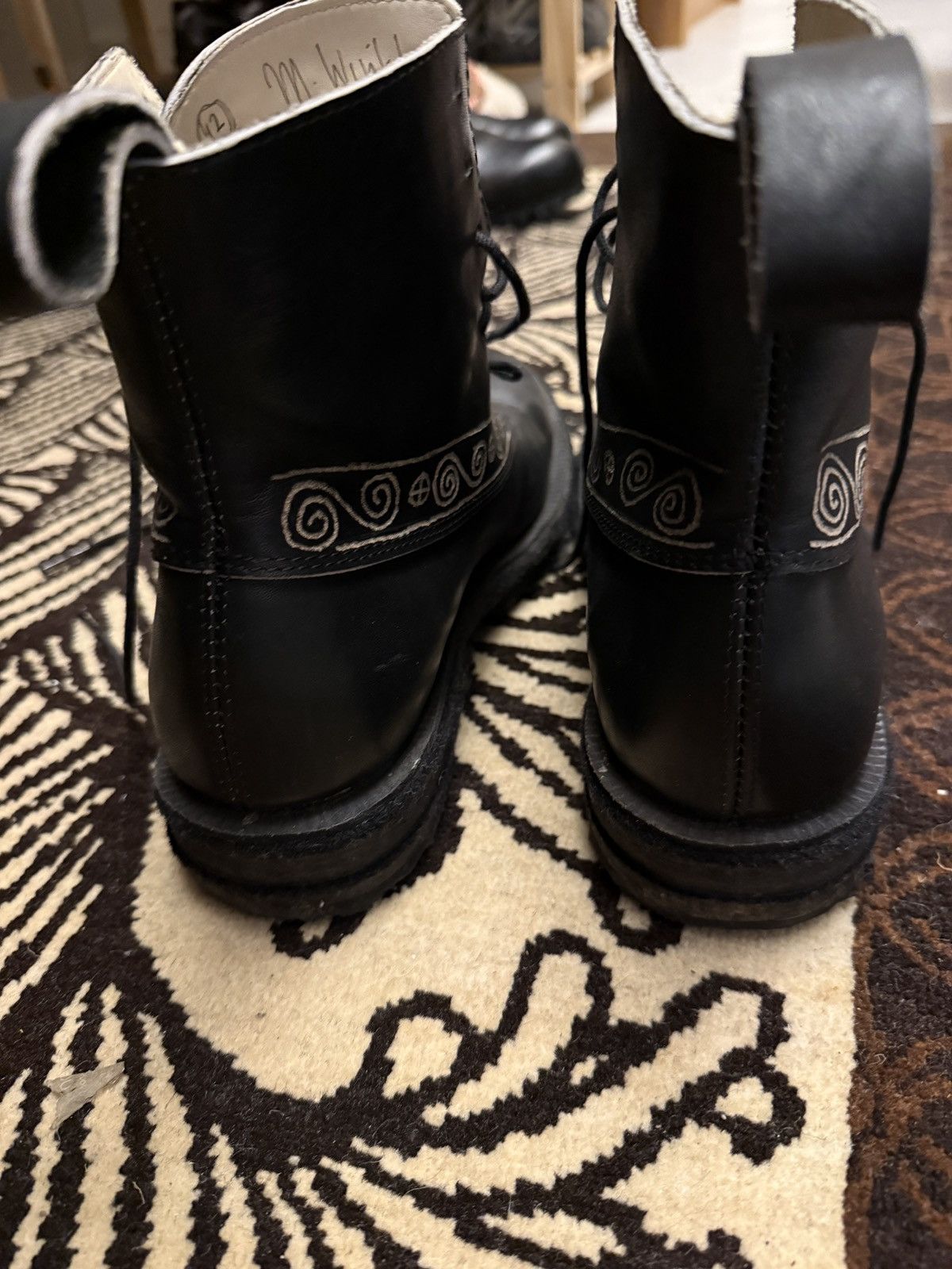 John Alexander Skelton JAS x Matthias Winkler Engraved boots Size US 9 / EU 42 - 5 Thumbnail