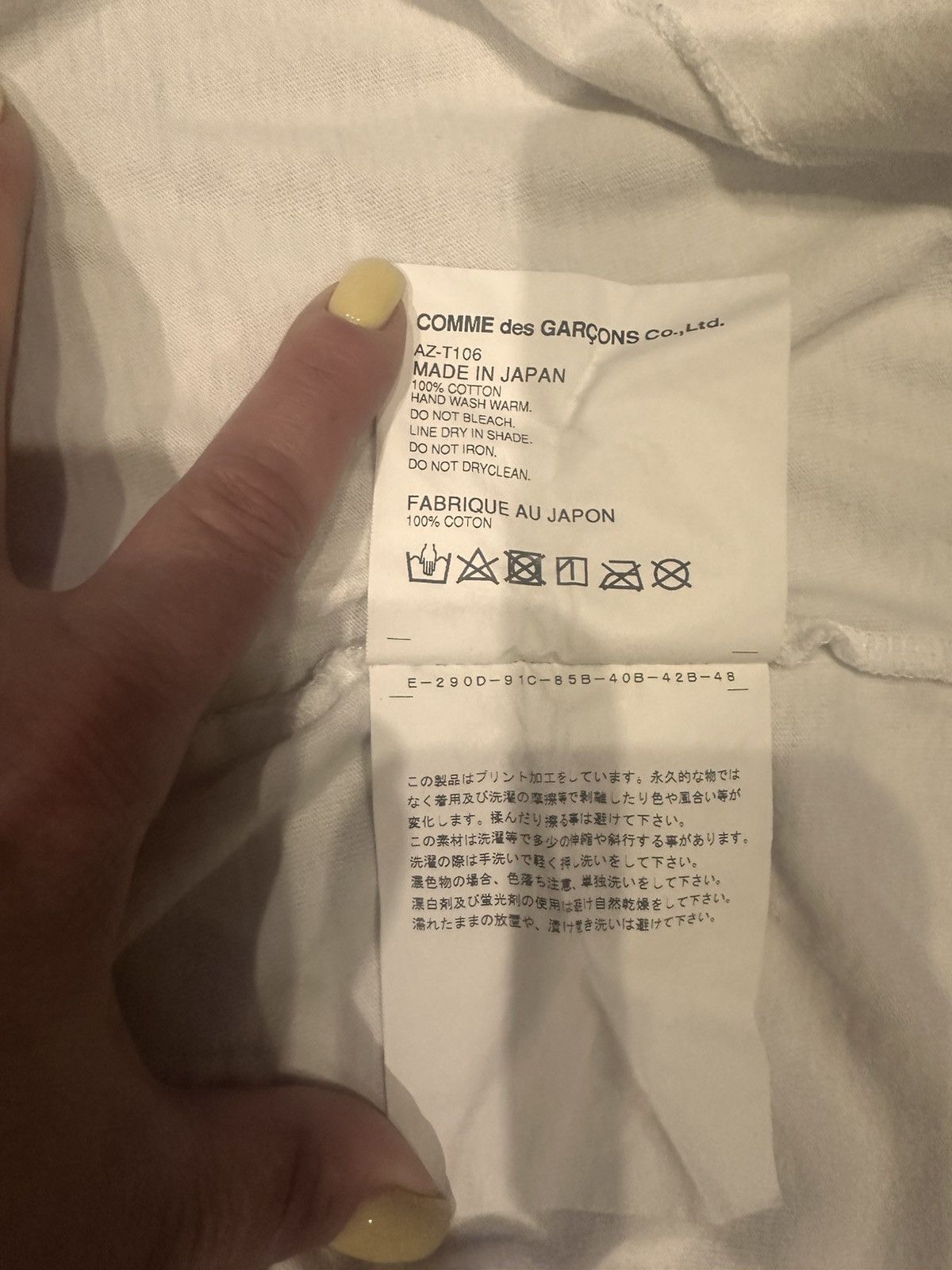 Other COMME DES GARCONS CDG PLAY BIG PINK HEART TEE WHITE Size L Size US L / EU 52-54 / 3 - 9 Thumbnail