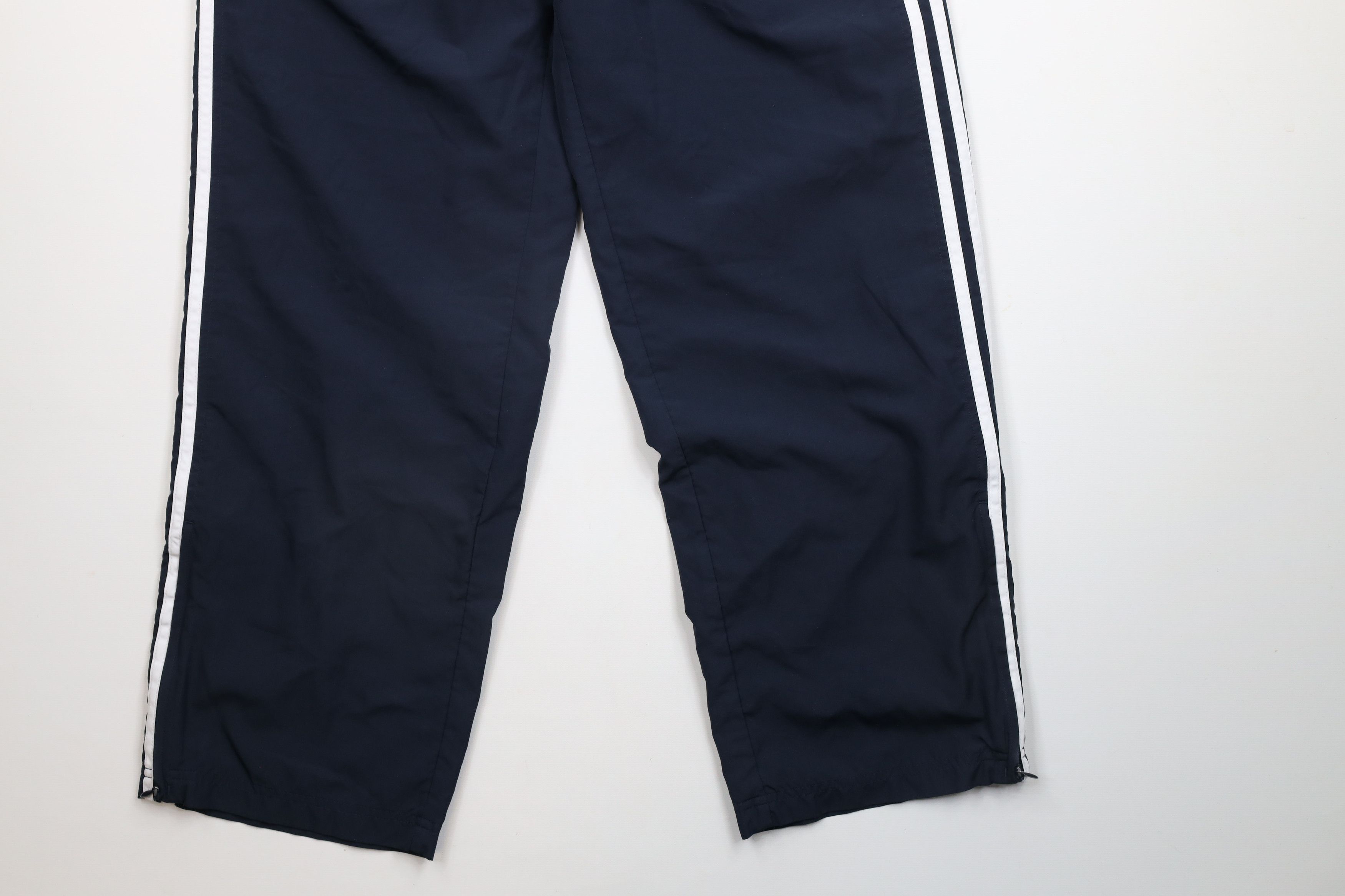 Adidas × Vintage Vintage Adidas Striped Lined Wide Leg Windbreaker Pants Size 30" / US 8 / IT 44 - 4 Thumbnail