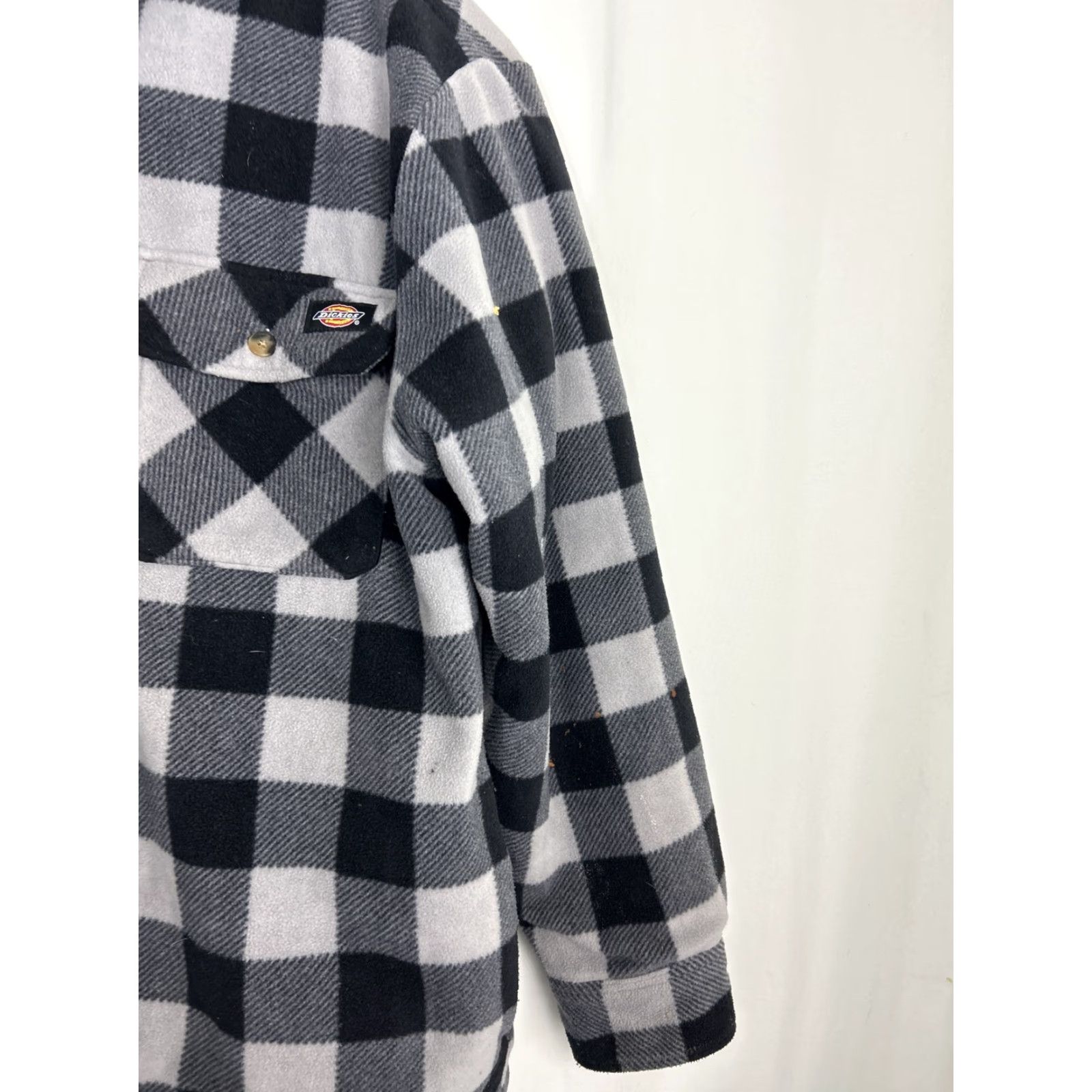 Dickies Dickies Mens XL Plaid Shacket Polyester Shell Insulated Lining Jacket Black Gray Mens XL Size US XL / EU 56 / 4 - 5 Thumbnail