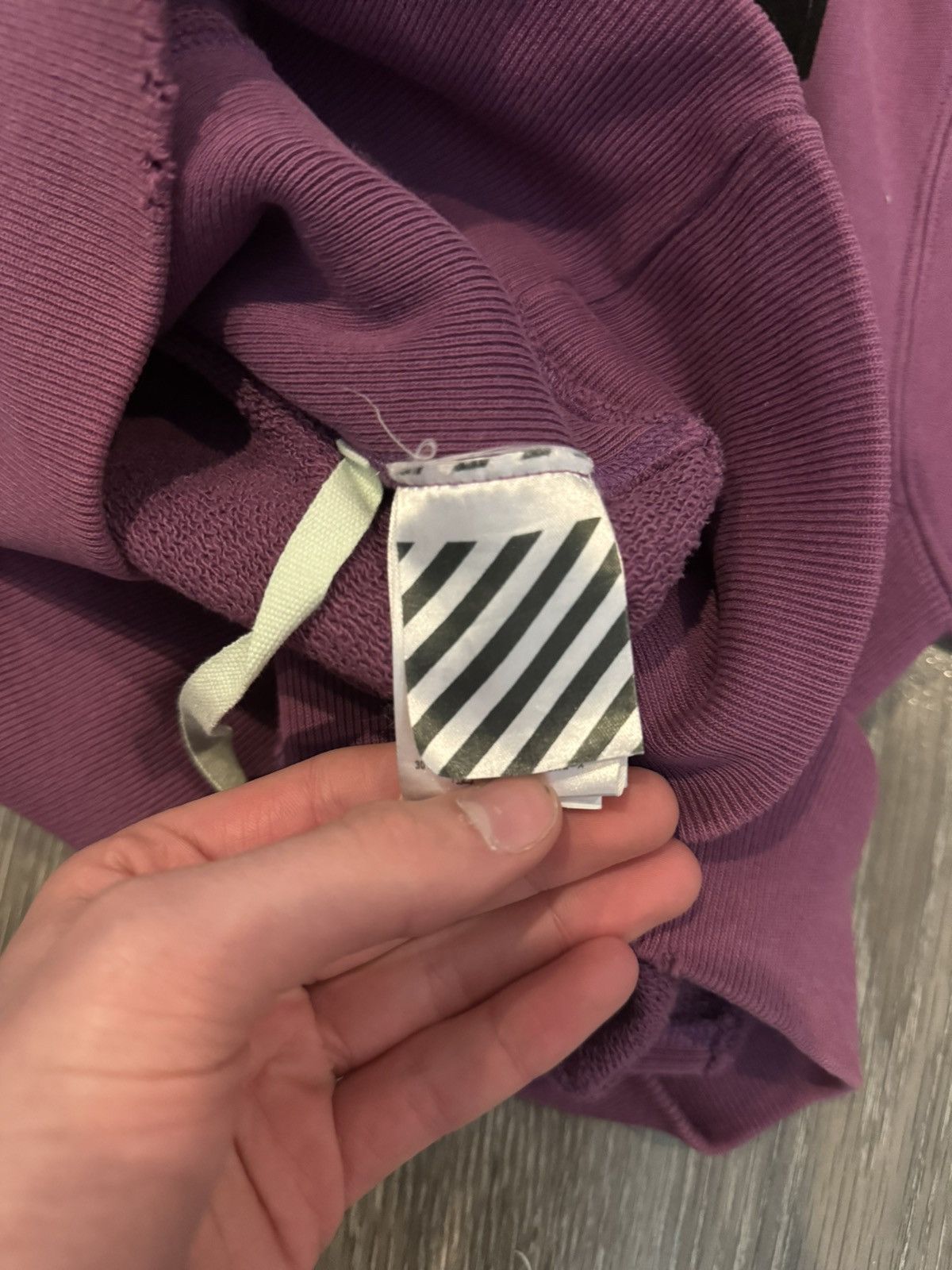 Champion × Off-White Off White Champion Purple Hoodie Size Medium Size US M / EU 48-50 / 2 - 12 Thumbnail