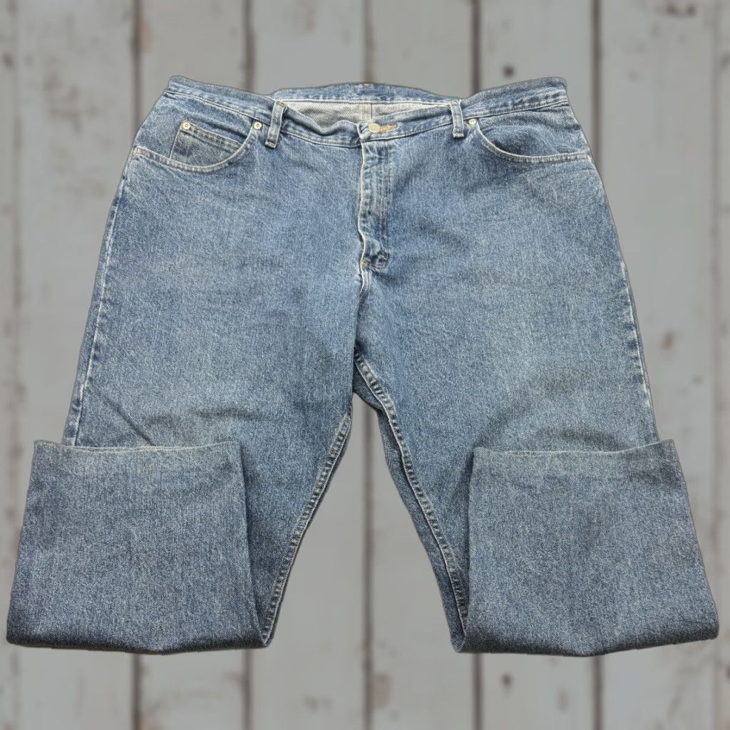 Wrangler VINTAGE WRANGLER MENS JEANS 42X30 RELAXED FIT 5 STAR PREMIUM STRAIGHT LEG 2294 Size US 42 / EU 58 - 1 Thumbnail