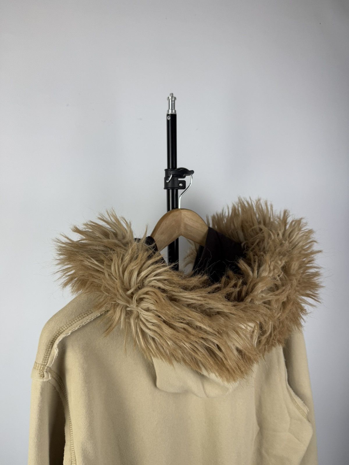 Abercrombie & Fitch × If Six Was Nine Vintage Japanese Y2K Abercrombie & Fitch Fur Zip Up Hoodie Size US L / EU 52-54 / 3 - 8 Thumbnail