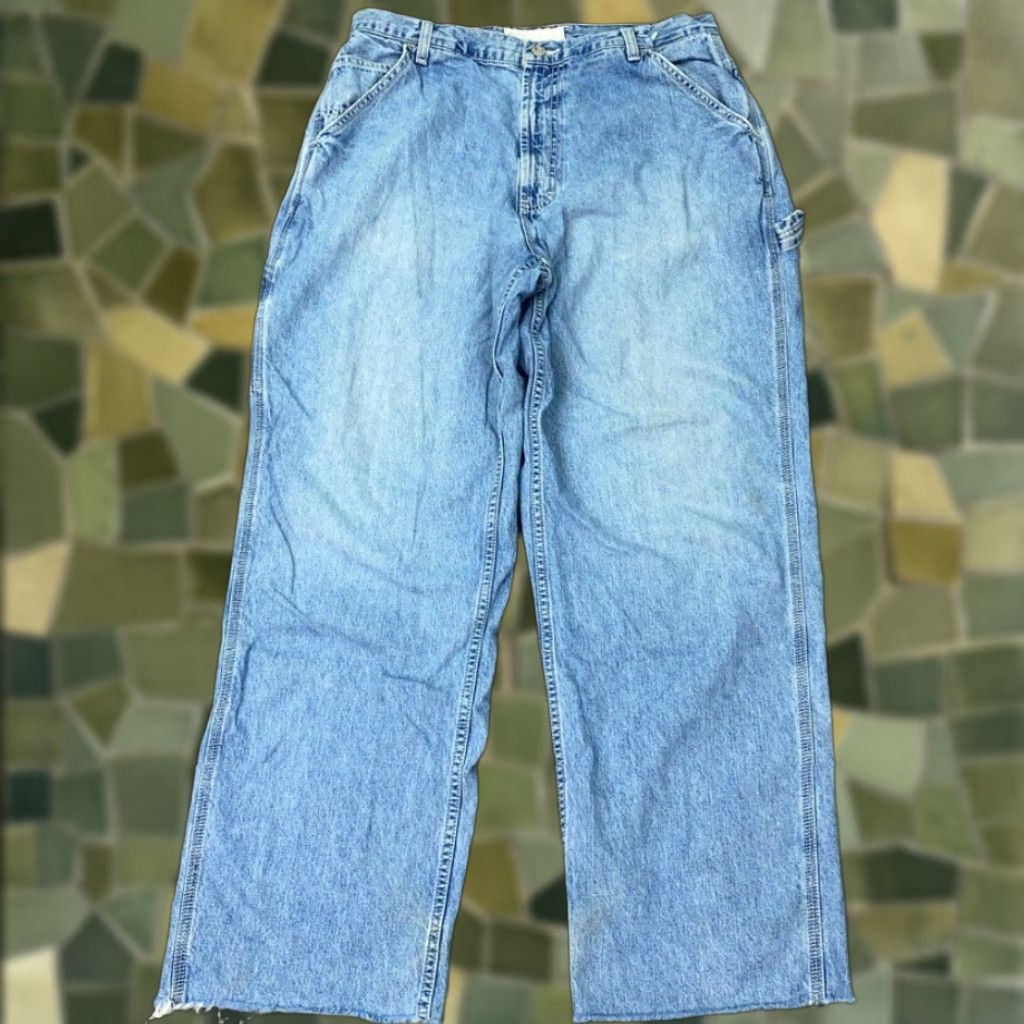 American Eagle Outfitters VINTAGE American Eagle Jeans Men 34 Waist Straight Fit 90s Grunge Denim Faded Brown Size US 34 / EU 50 - 1 Thumbnail