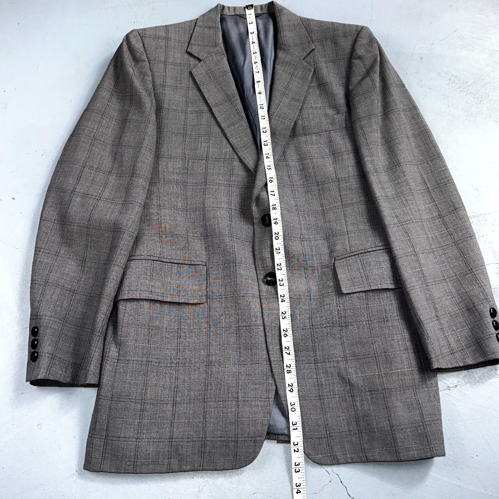 Vintage VTG Petrocelli Mens 2 PC Suit Jacket Coat Pants Gray 1960s Rockabilly 38 Mens Size 38R - 3 Thumbnail