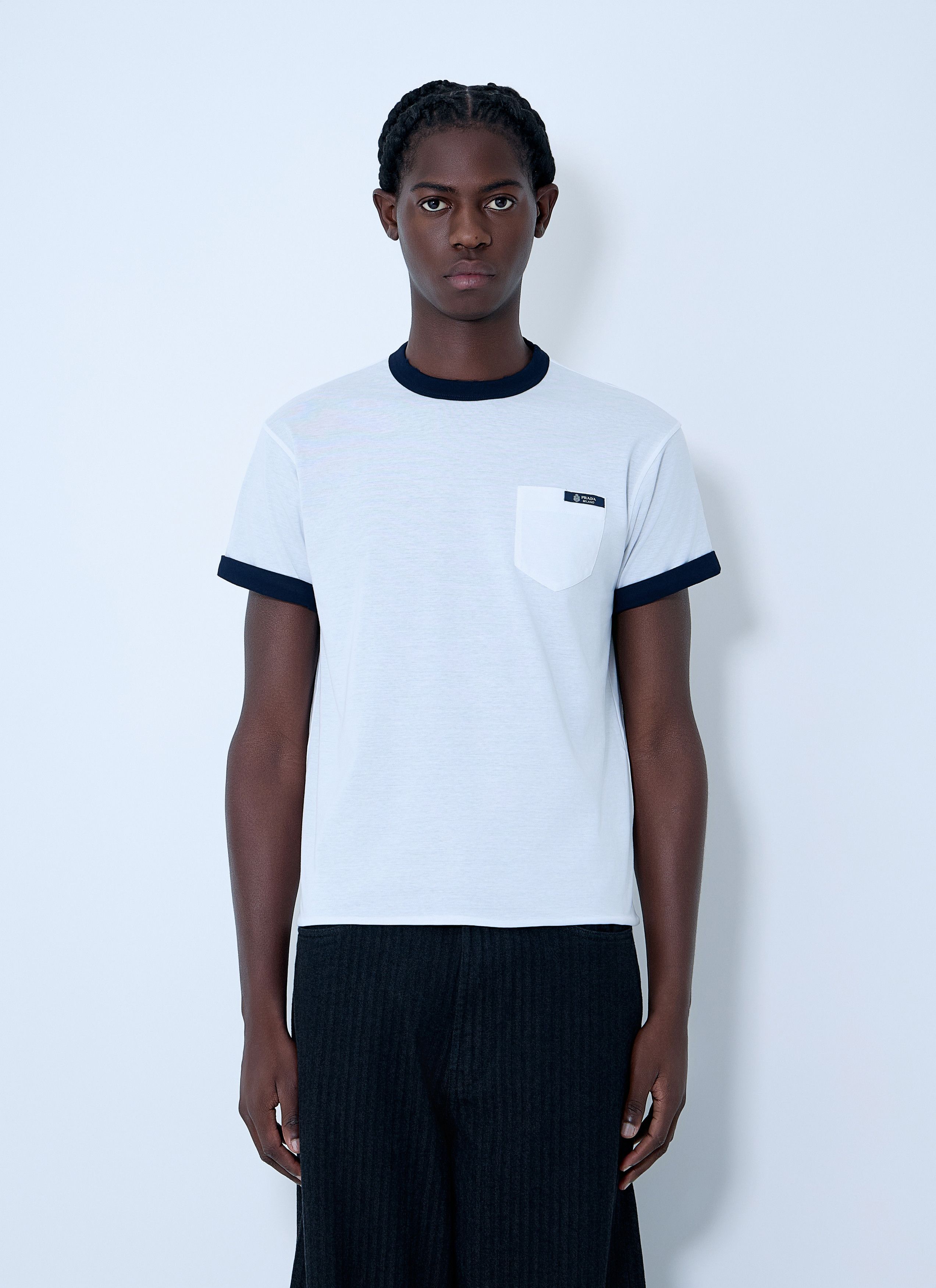 Prada Logo Motif T-Shirt Size US M / EU 48-50 / 2 - 1 Thumbnail