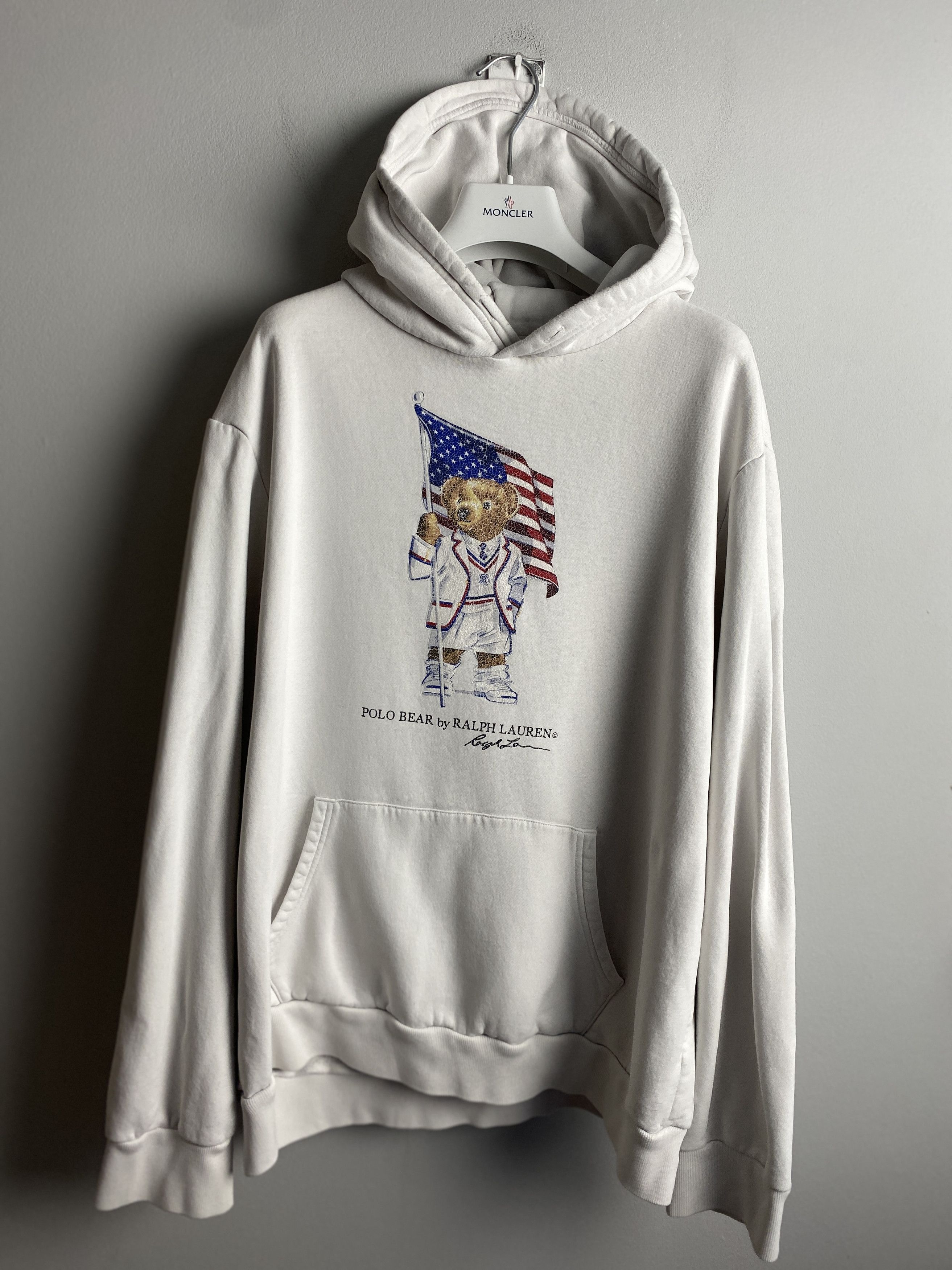 Polo Ralph Lauren Polo Ralph Lauren polo bear hoodie USA flag Size US XL / EU 56 / 4 - 1 Thumbnail