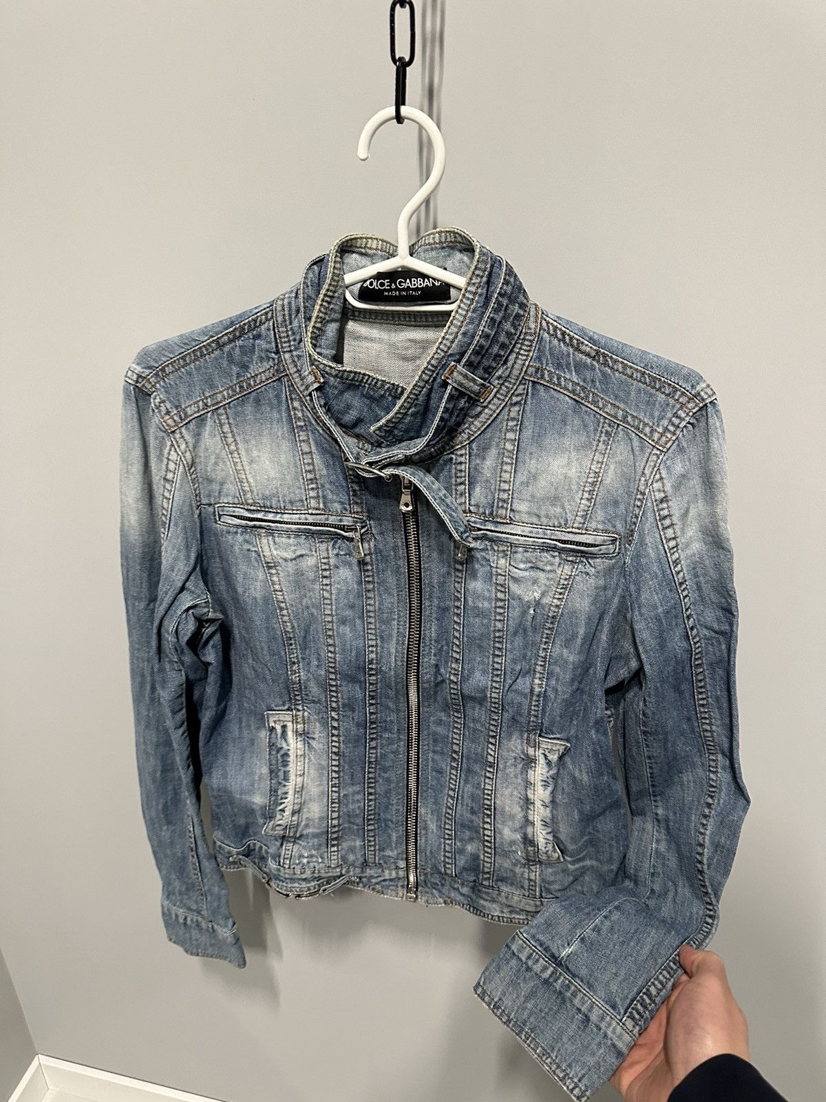 Dolce & Gabbana Vintage Archival Dolce & Gabbana 00s Y2K Denim Jacket Size M / US 6-8 / IT 42-44 - 6 Thumbnail