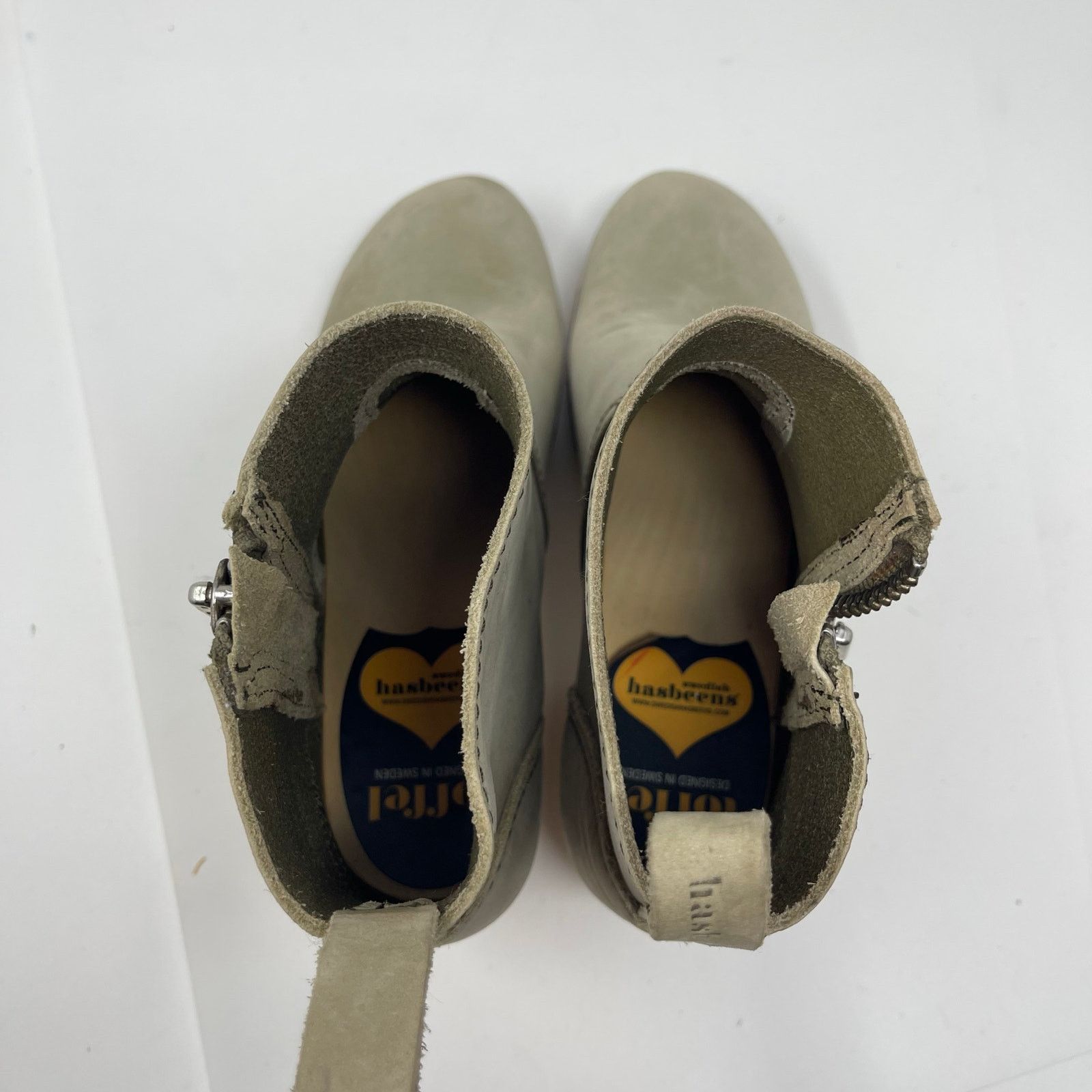 Swedish Hasbeens Toffel Swedish Hasbeens Zip It Emy Boots in grey suede 37 Size US 7 / IT 37 - 13 Thumbnail