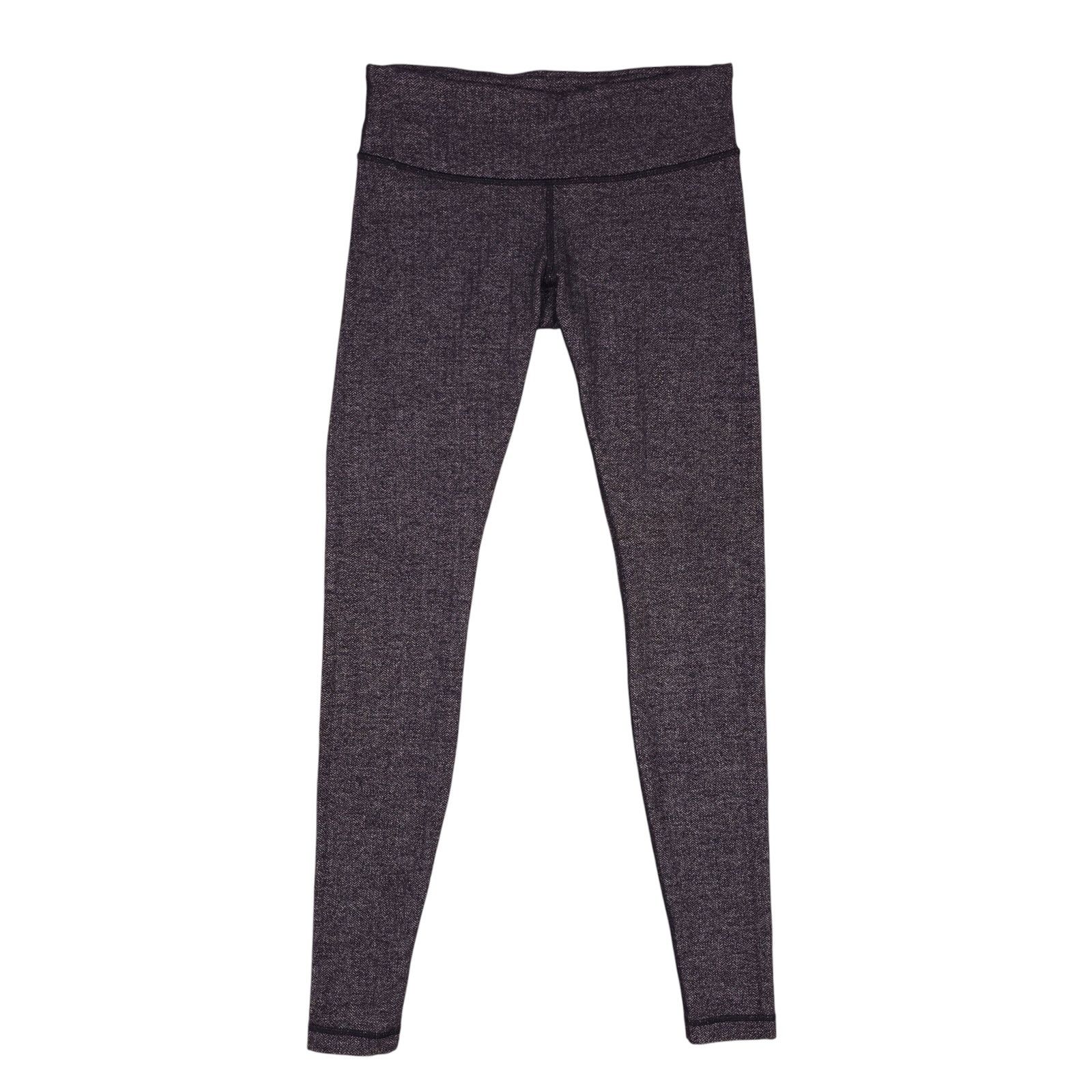 Lululemon Lululemon Wunder Under Pant Heathered Herringbone Black Sz 8 Size 30" / US 8 / IT 44 - 1 Thumbnail