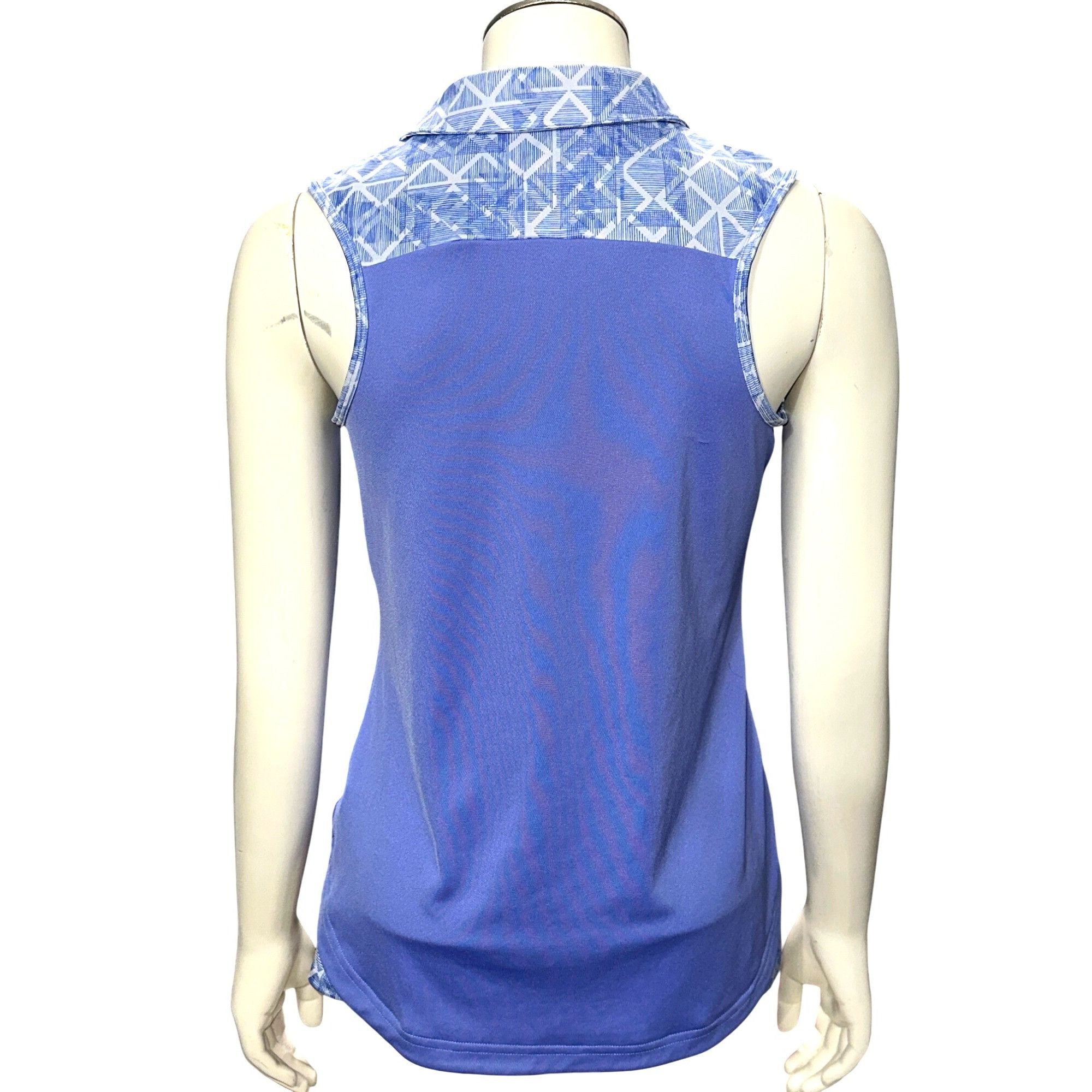 Adidas Adidas Purple Sleeveless Golf Shirt Geometric Trim Size L Sp Size L / US 10 / IT 46 - 4 Thumbnail