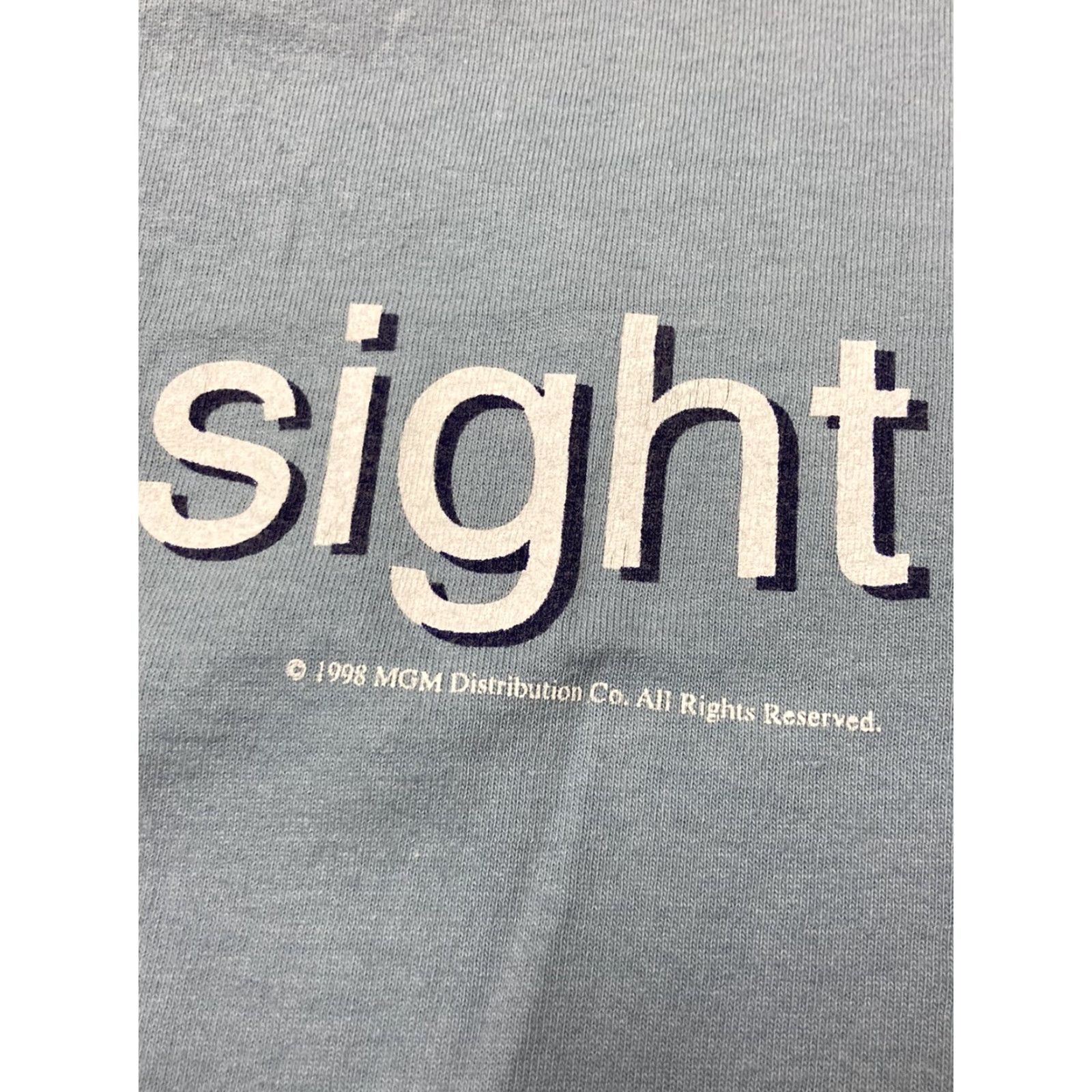 Vintage VINTAGE at first sight movie promo t shirt Val Kilmer blind braille 1998 MGM Lg Shirt Mens Blue 1990s Movie Size US L / EU 52-54 / 3 - 8 Thumbnail