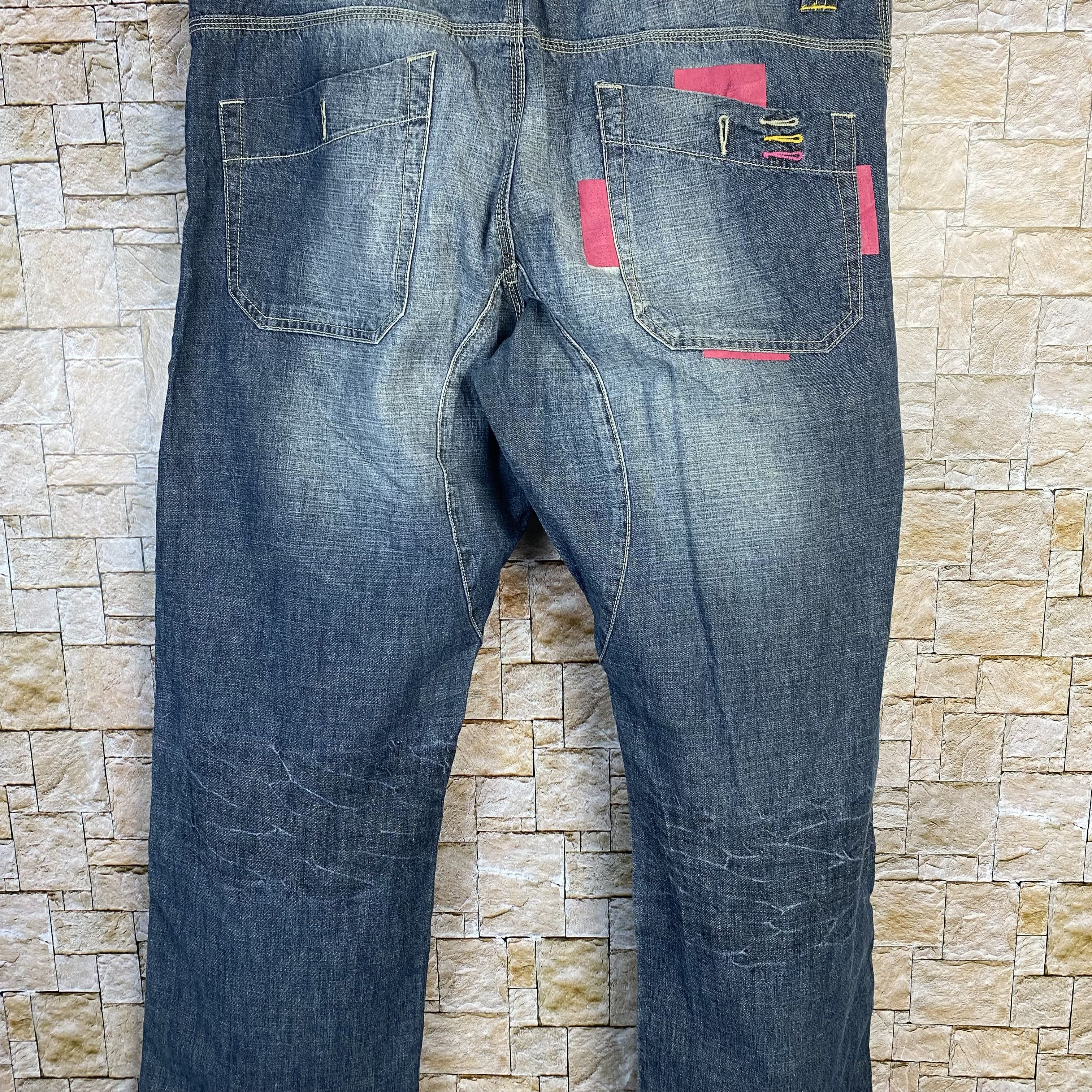 Japanese Brand Post Blue vintage Denim Pants #7590 Size US 36 / EU 52 - 15 Thumbnail