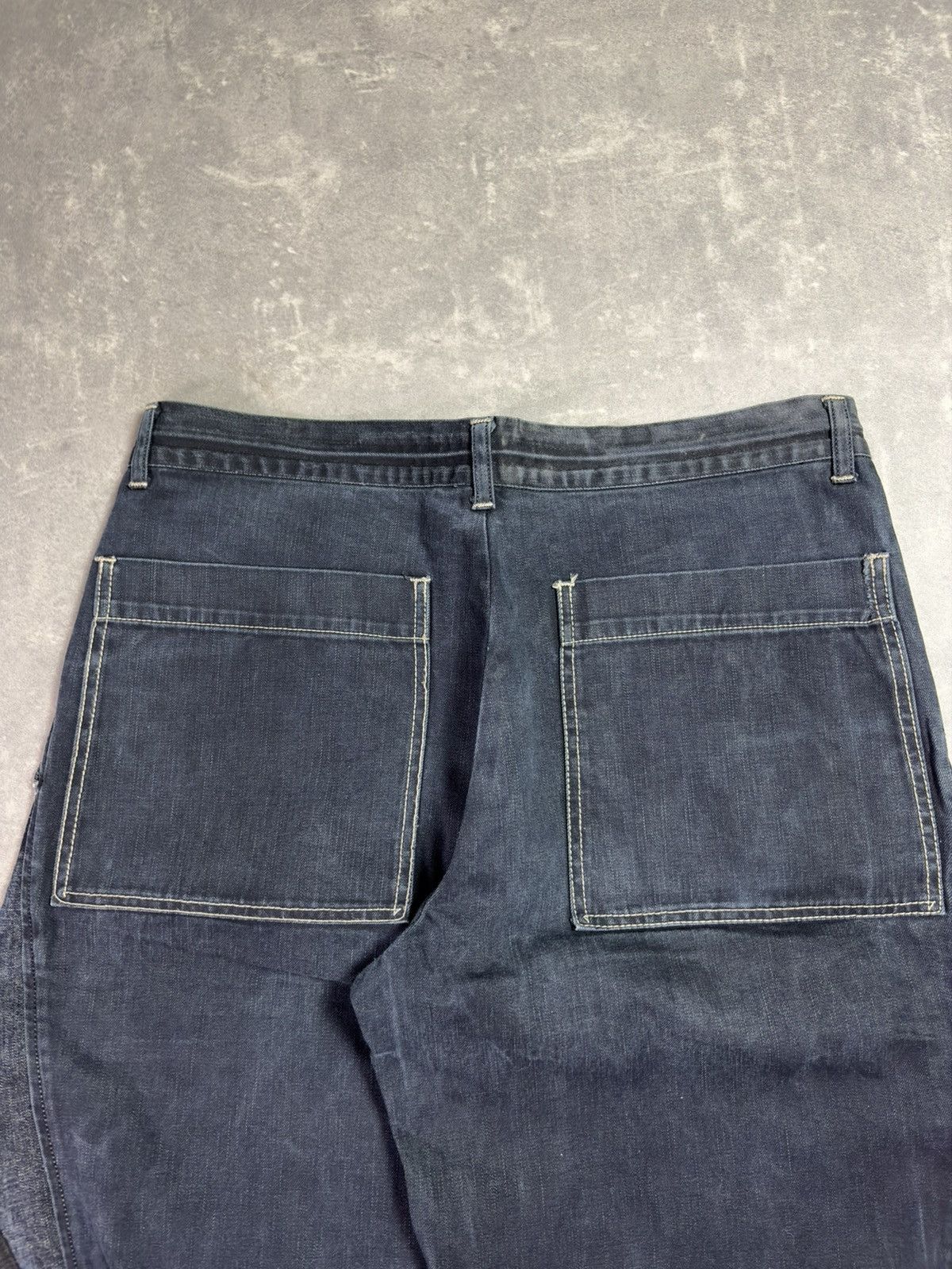 Marithe + Francois Girbaud 00s Marithe + Francois Girbaud Baggy Cargo Zipped Denim 33 Size US 33 - 11 Thumbnail