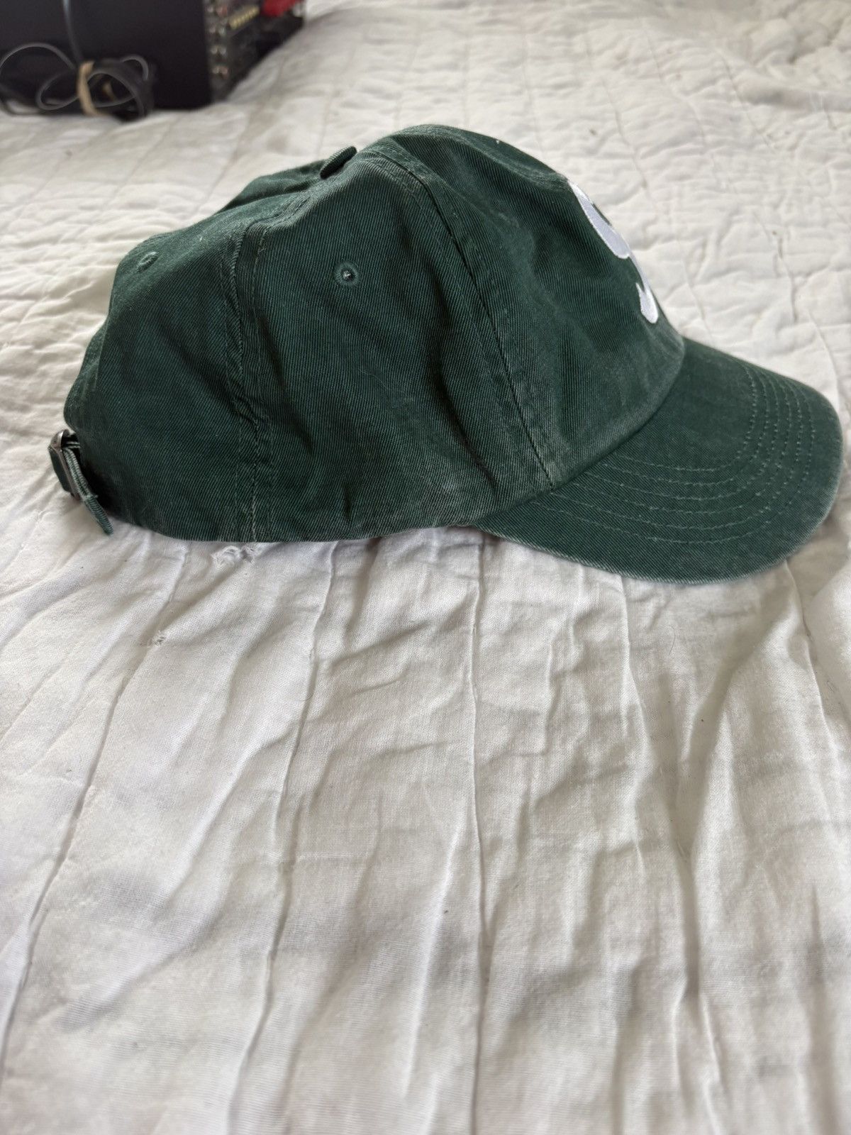 Supreme Supreme - Overdyed Green S logo cap Size ONE SIZE - 3 Thumbnail