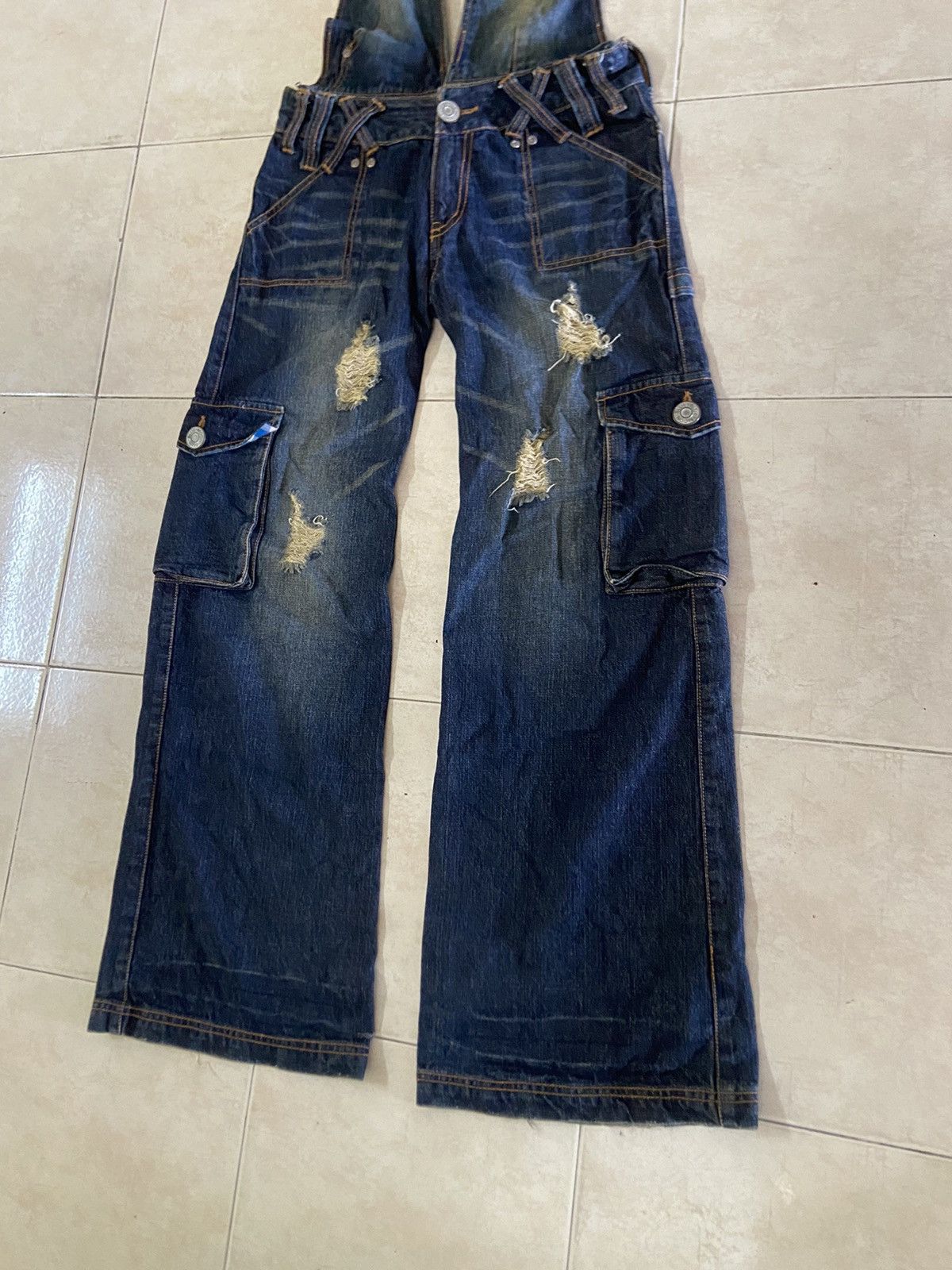 Hysteric Glamour Rare💥Blue Moon Flare Boot Cut Distressed Denim Pants Size US 30 / EU 46 - 5 Thumbnail
