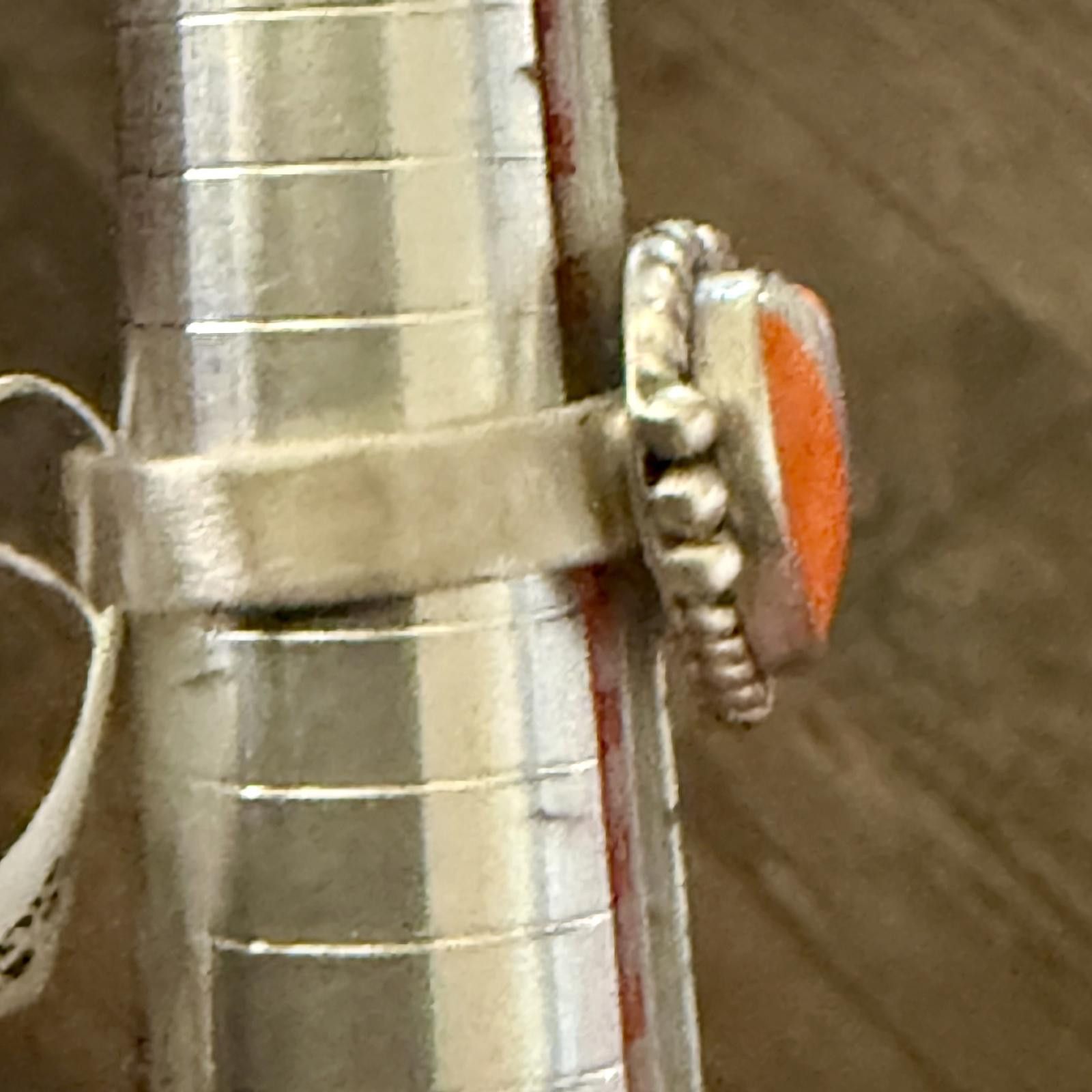 Designer Southwest Heart Opal Inlay Adjustable Sterling Silver Ring Size ONE SIZE - 5 Thumbnail