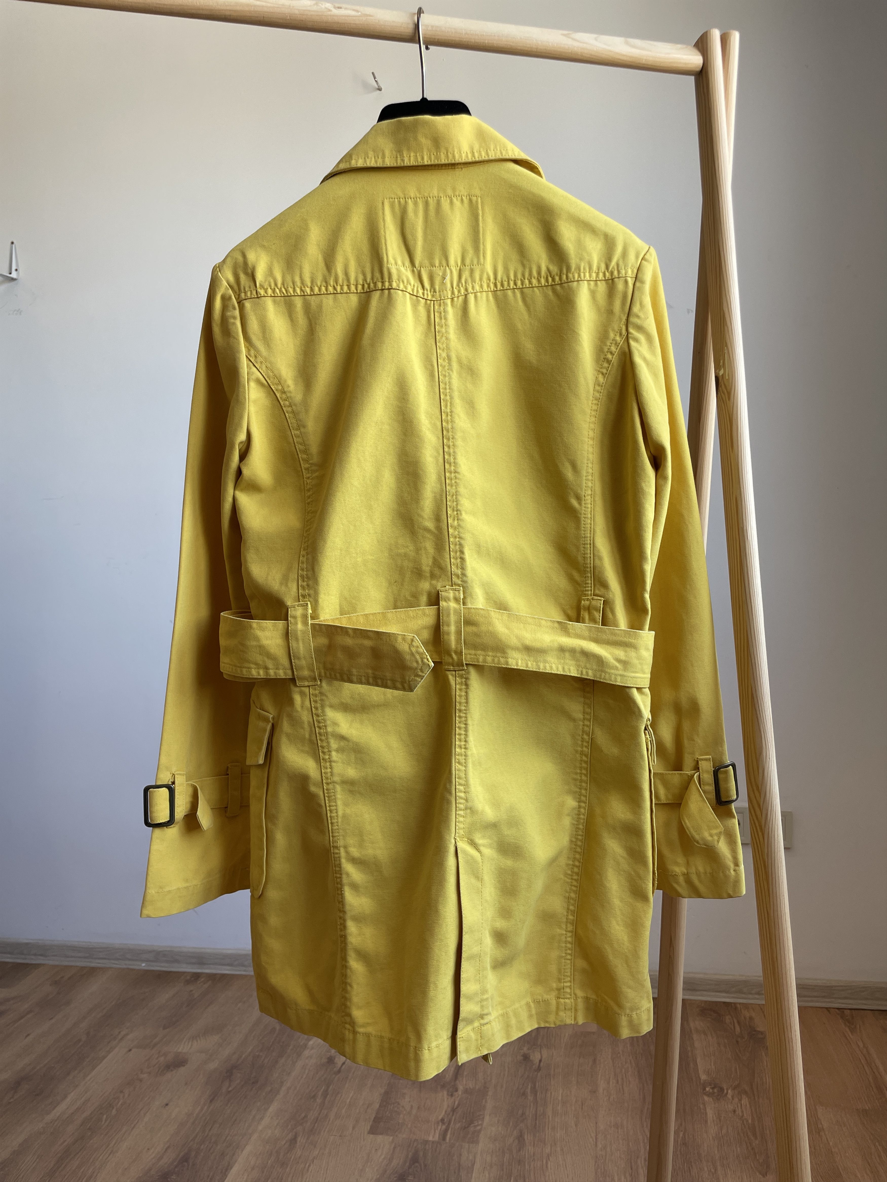 Fiorucci Fiourucci Womens Canvas Double Breasted Trench Coat Size S / US 4 / IT 40 - 2 Thumbnail
