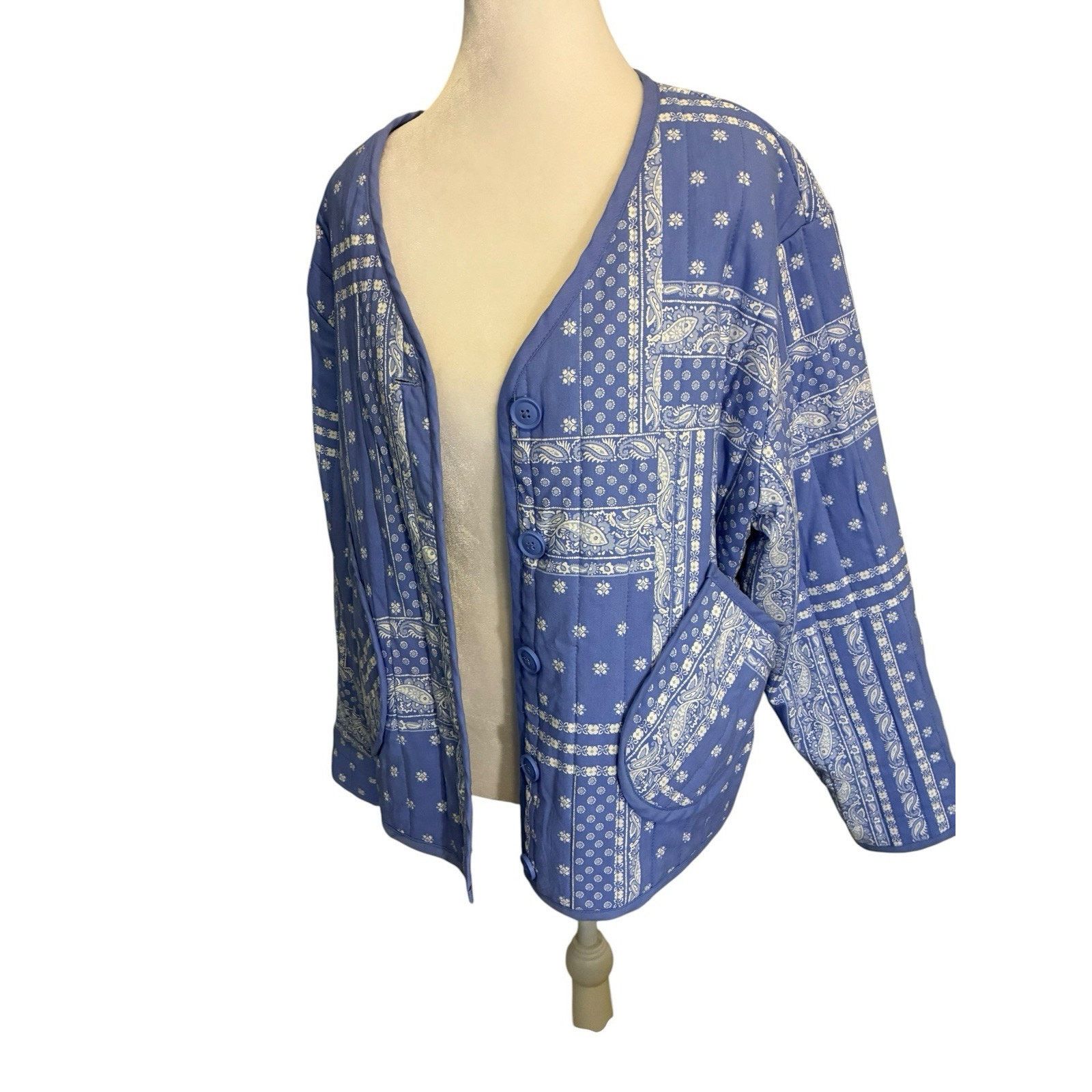 Other Boho Quilted Cardigan Coat Western Layering Patchwork XL Size XL / US 12-14 / IT 48-50 - 9 Thumbnail