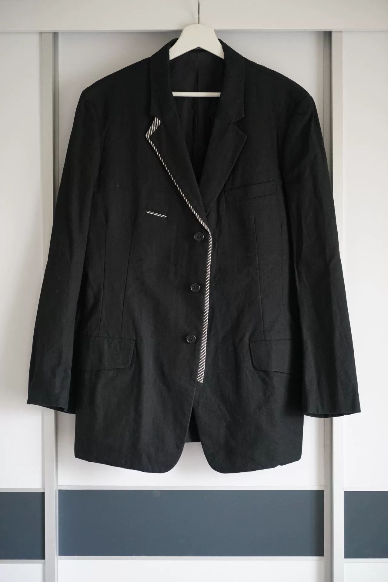 Yohji Yamamoto Black Suit Jacket for Men