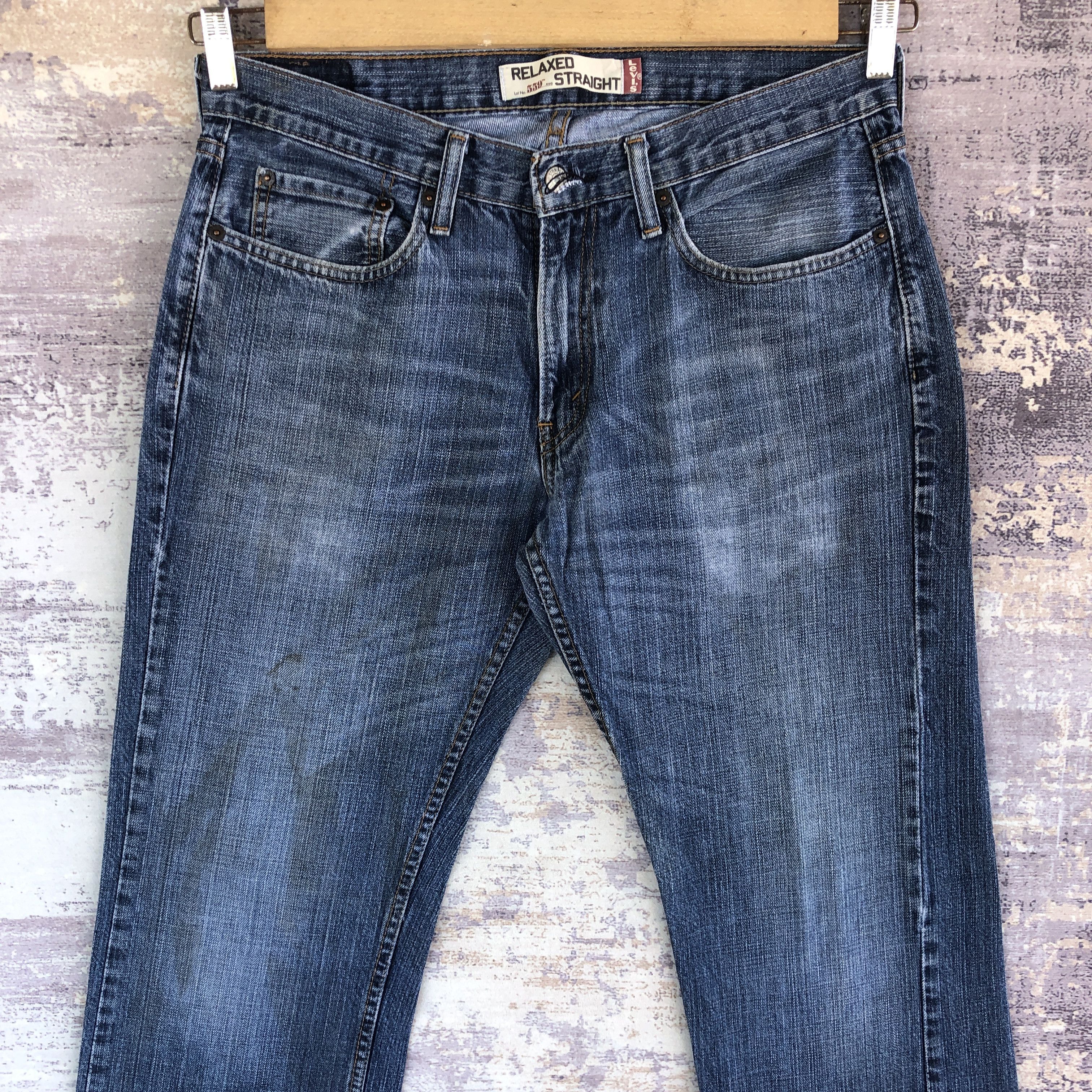 Jean Vintage Levi's Light Wash Baggy Jeans Levis 559 Faded Denim Size US 34 / EU 50 - 3 Thumbnail
