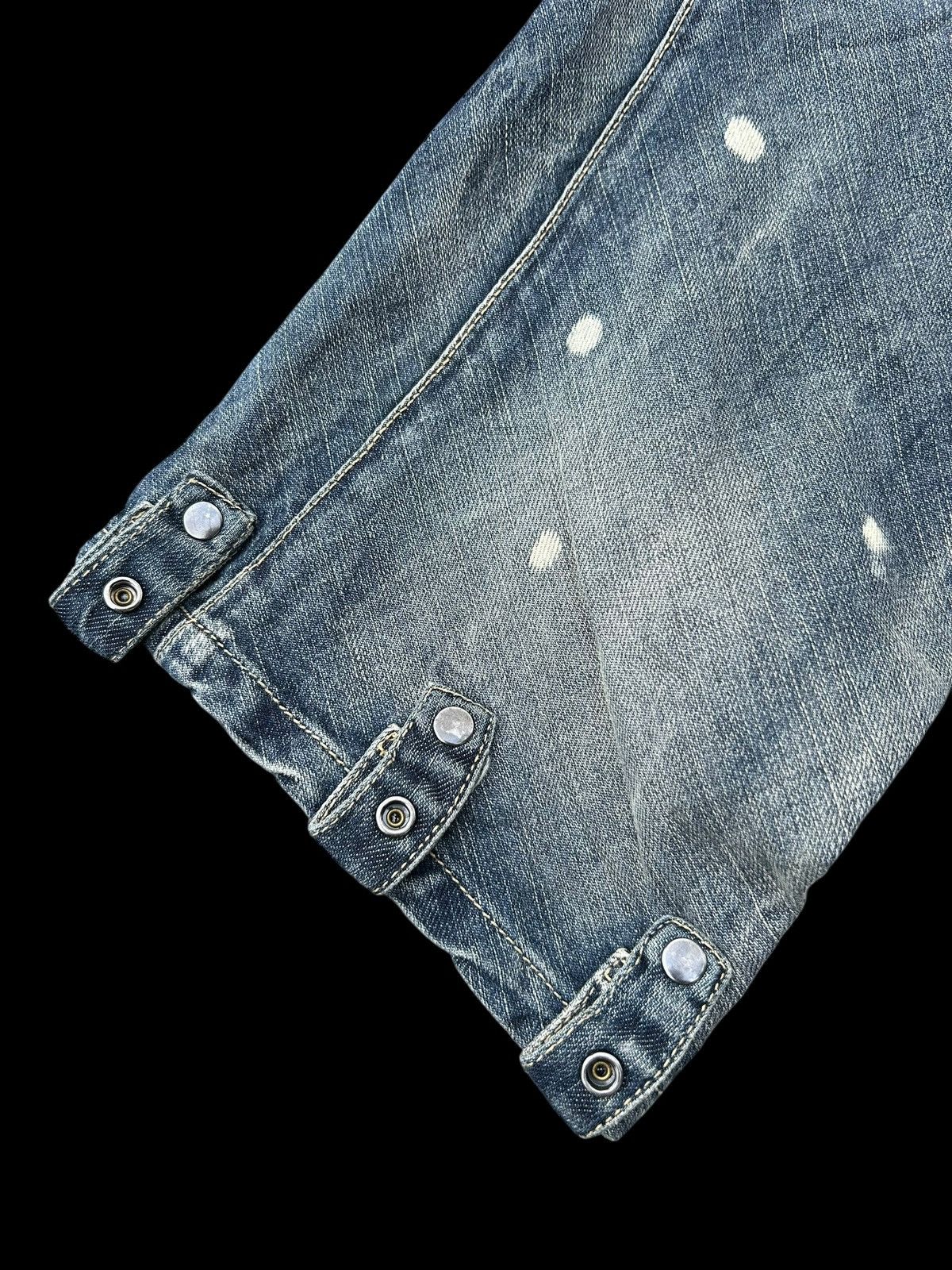 Japanese Brand × Kapital × Vintage PPFM Japanese Punk Style Curve Cut Banana Denim Jeans Rare Size US 32 / EU 48 - 18 Thumbnail