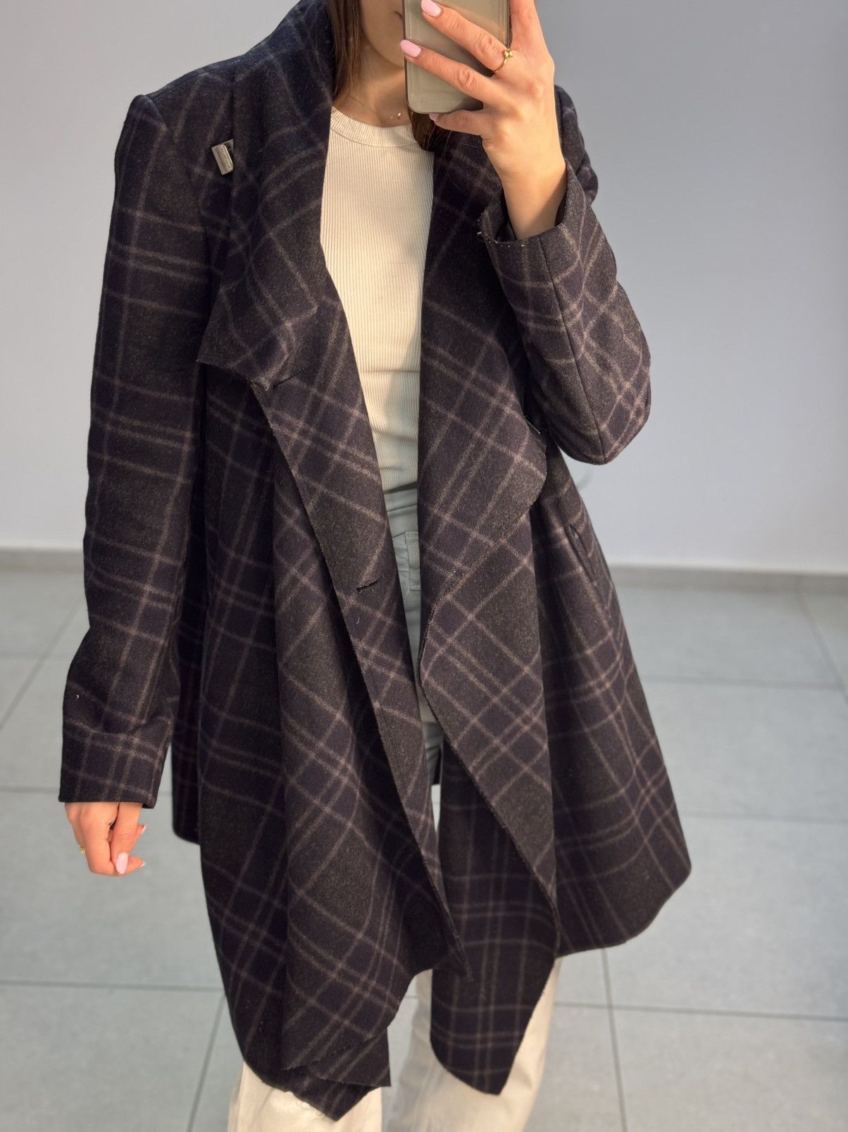 Allsaints Allsaints Spitalfields Asymmetric Wool Coat Jacket Size M / US 6-8 / IT 42-44 - 8 Thumbnail