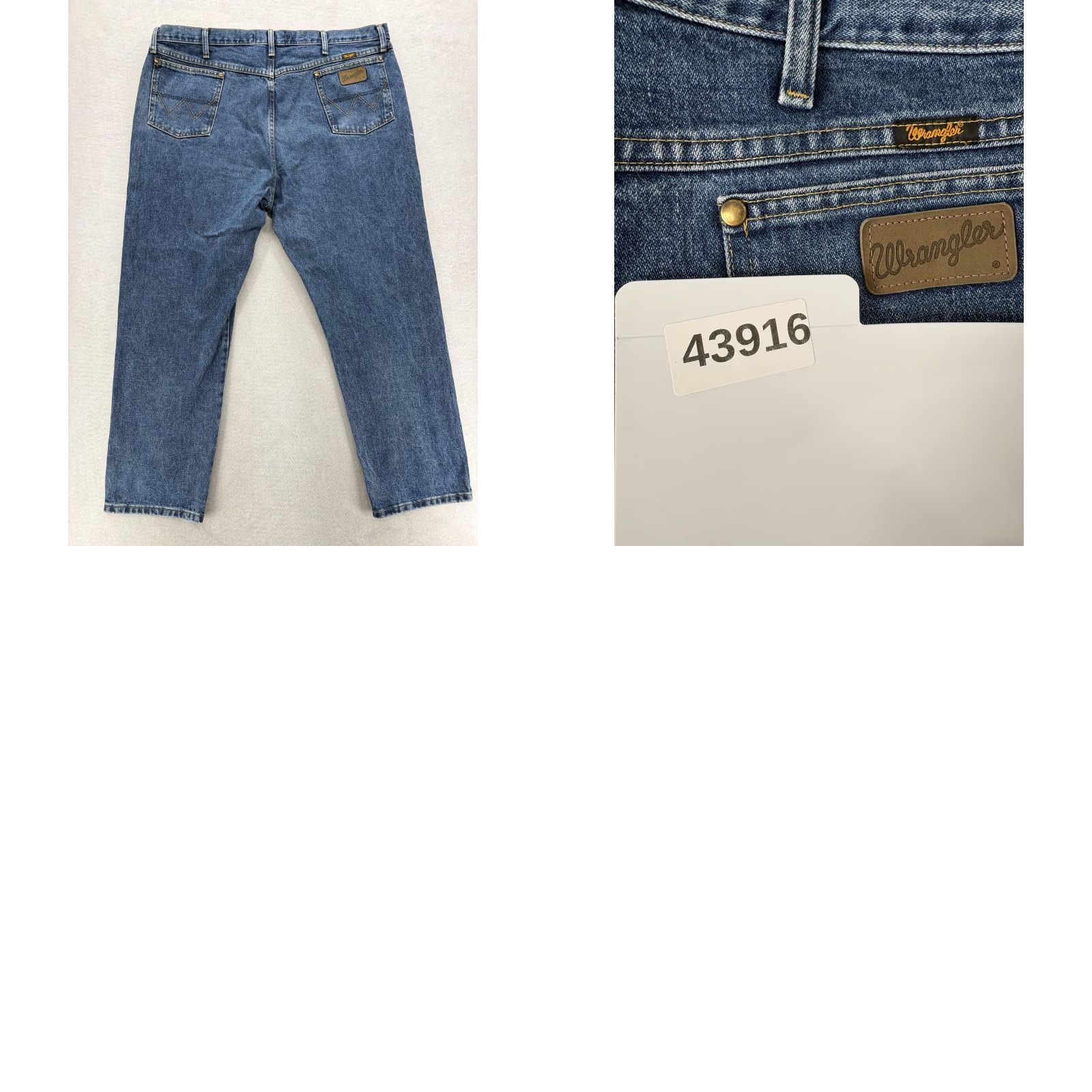 Wrangler Wrangler George Strait Jeans Mens 42x30 Blue Straight Western Cowboy Denim Jeans Mens 42 Regular Inseam 30 In Western Cowboy Size US 42 / EU 58 - 9 Thumbnail