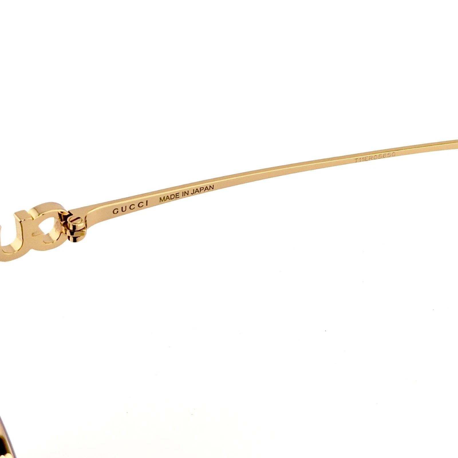 Gucci GUCCI 1937 Gg1937S Gold Gray Logo Unisex Metal Rectangle 001 Size ONE SIZE - 7 Thumbnail