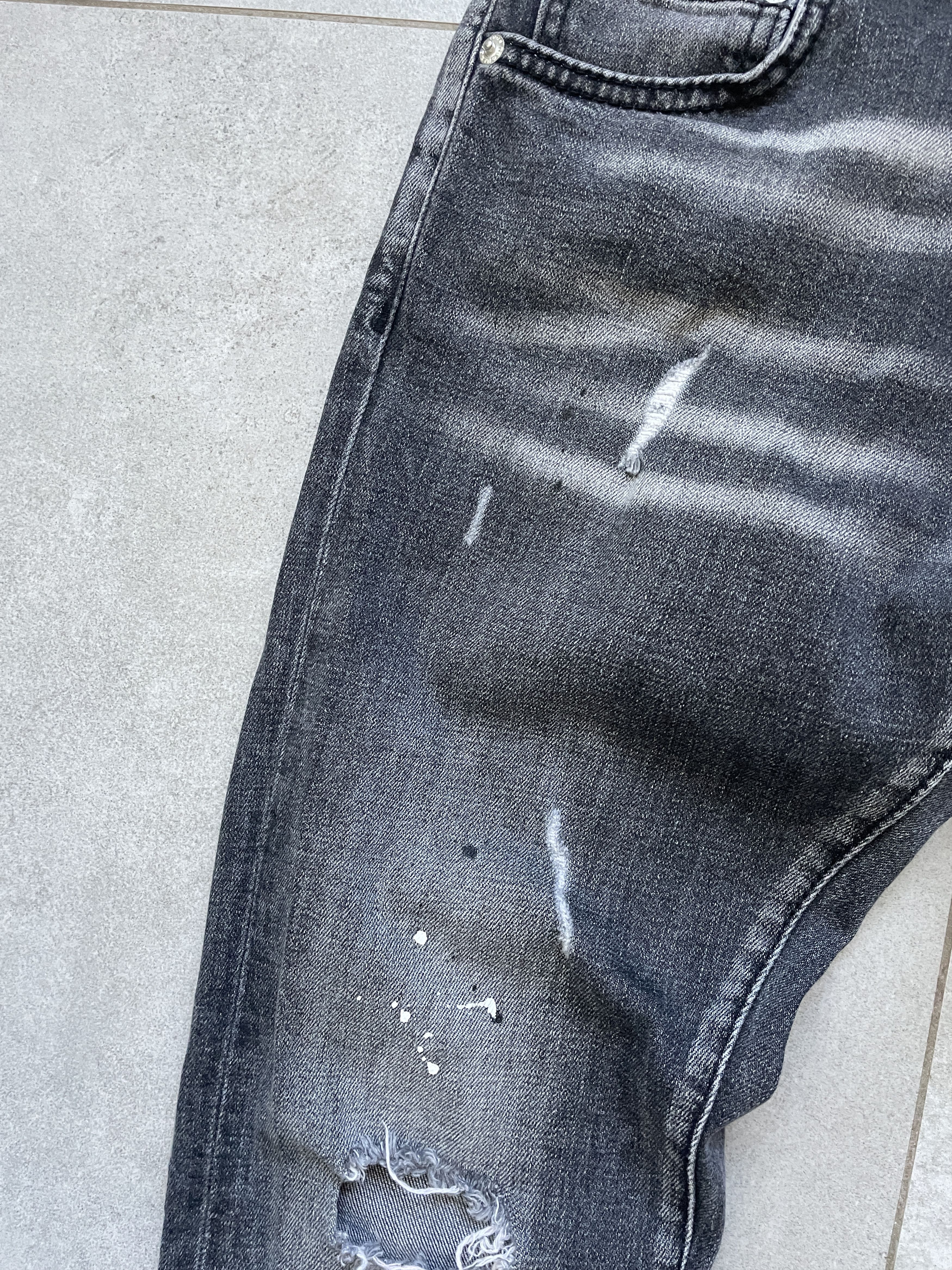 Dsquared2 DSQUARED2 SKINNY GALLERY DEPT TYPE PAINTED DISTRESSED DENIM Size US 29 - 3 Thumbnail