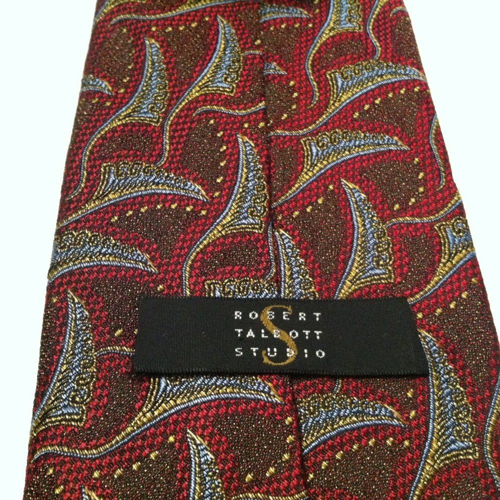 Robert Talbott ROBERT TALBOTT STUDIO MENS NEW SILK TIE WIDTH: 3 3/4" Size ONE SIZE - 4 Thumbnail