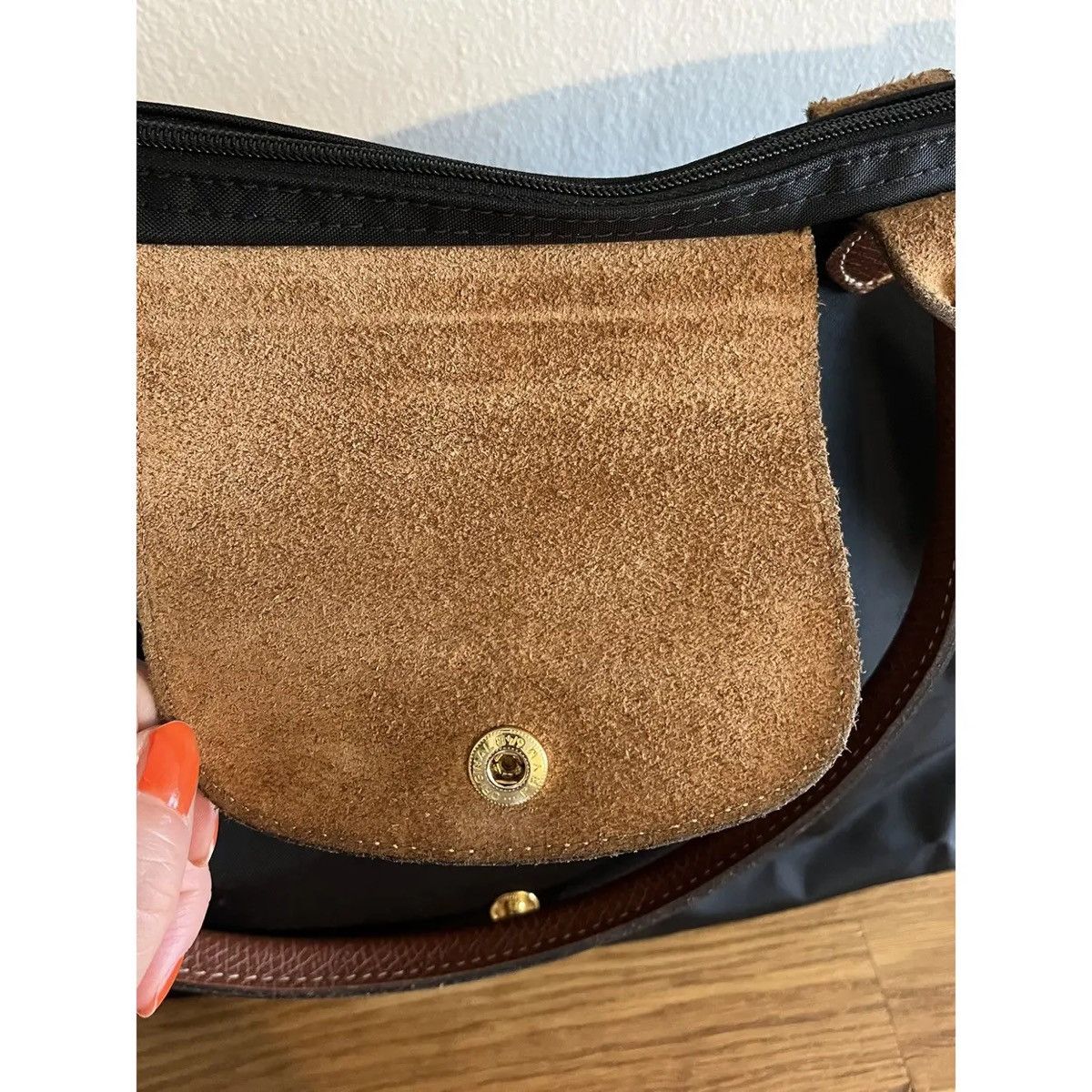 Longchamp Longchamp Pliage Handbag Leather Size ONE SIZE - 8 Thumbnail