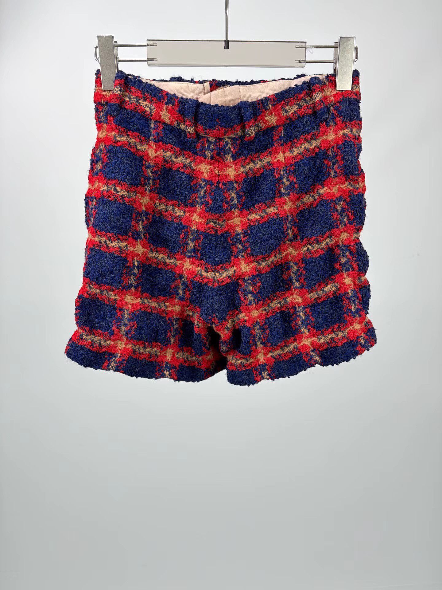 Gucci GUCCI Blue & Red Plaid Tweed Shorts K1 Size 36" / US 14 / IT 50 - 2 Thumbnail