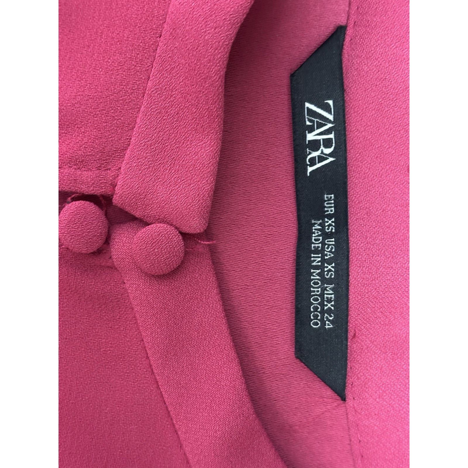 Zara BNWT ZARA Women’s Size XS Pink Long Sleeve Shirt Dress Size XS / US 0-2 / IT 36-38 - 6 Thumbnail