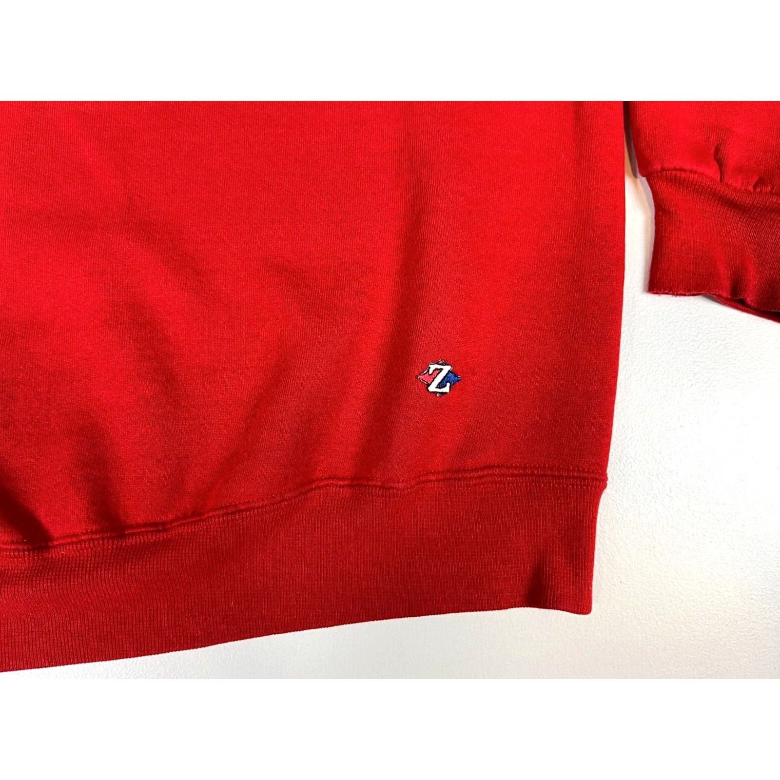 Jerzees VINTAGE Jerzees Super Sweats Crewneck Sweatshirt Shirt Unisex Adults L Red Cotton Blend Fleece USA Made 50% Cotton 50% Polyester 1990s Men Women Size US L / EU 52-54 / 3 - 5 Thumbnail