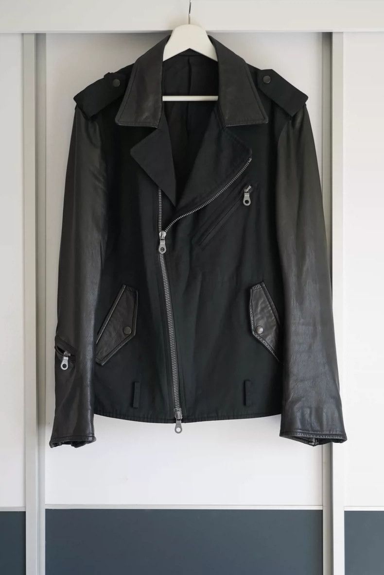Yohji Yamamoto Yohji Yamamoto Leather Zip Jacket Size US S / EU 44-46 / 1 - 1 Thumbnail
