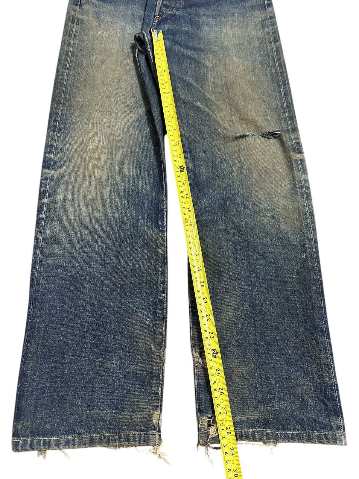 Japanese Brand Vintage Japan Post O’All Selvedge Mud Wash Style Jeans Size US 30 / EU 46 - 15 Thumbnail
