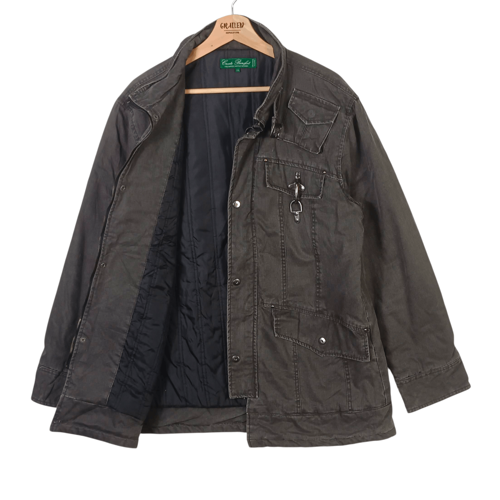 If Six Was Nine Rare🔥 Create Barefoot Bondage Military 5 Pocket Jacket Size US L / EU 52-54 / 3 - 2 Thumbnail