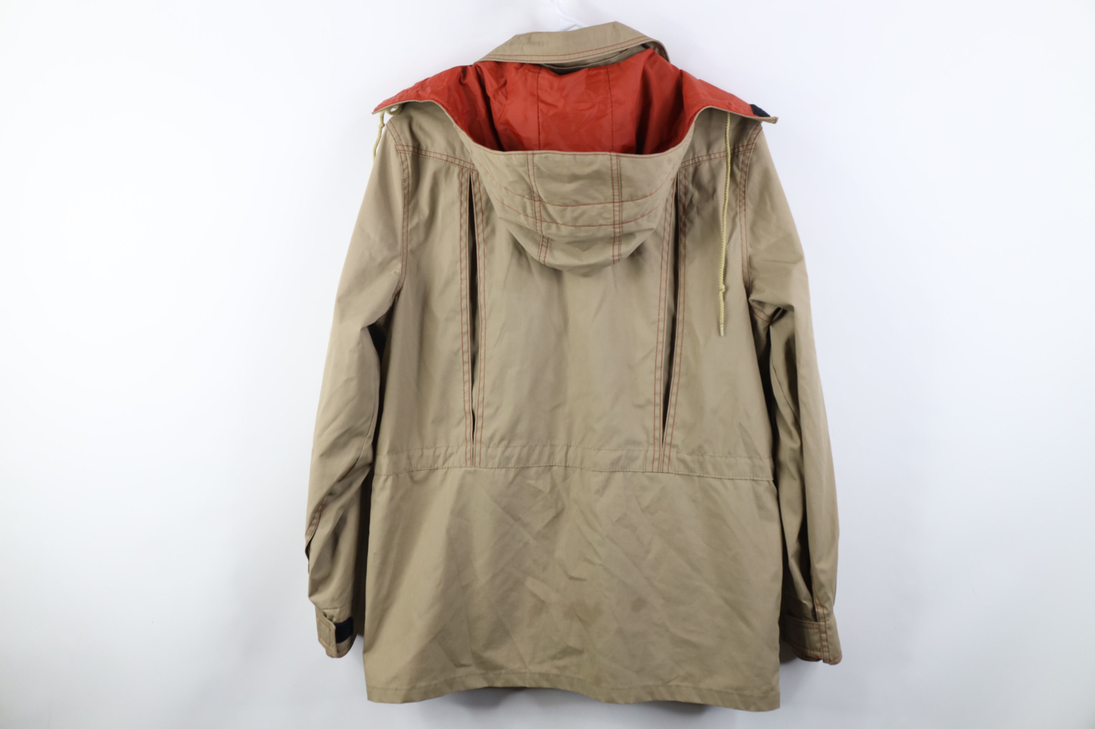 Vintage Vintage 70s Streetwear Hooded Hiking Parka Rain Jacket USA Size L / US 10 / IT 46 - 16 Thumbnail
