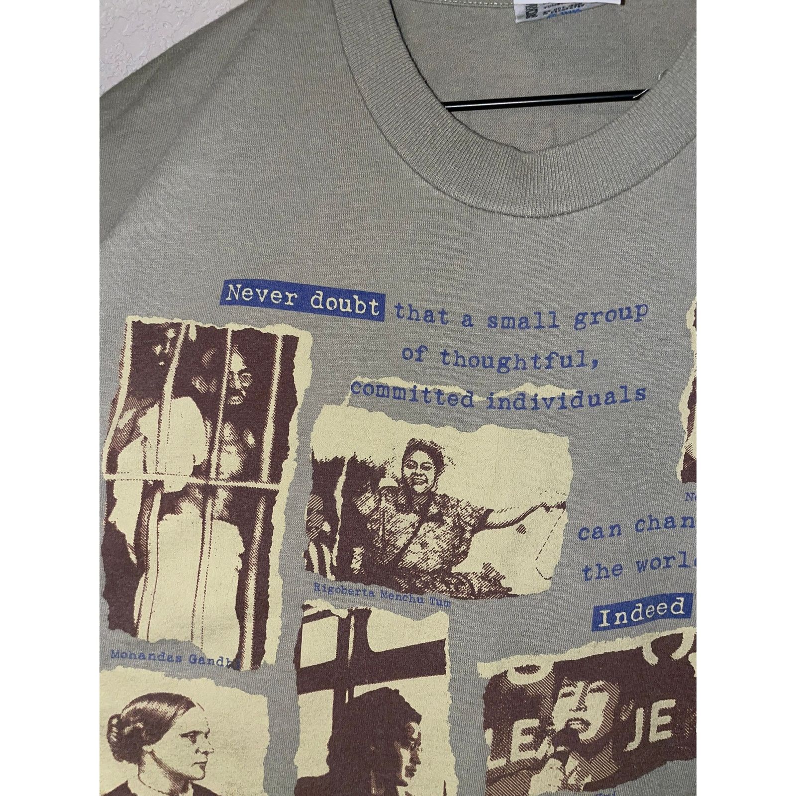 Vintage Vintage Never Doubt Margaret Mead Change The World XL Tee Size US XL / EU 56 / 4 - 2 Thumbnail
