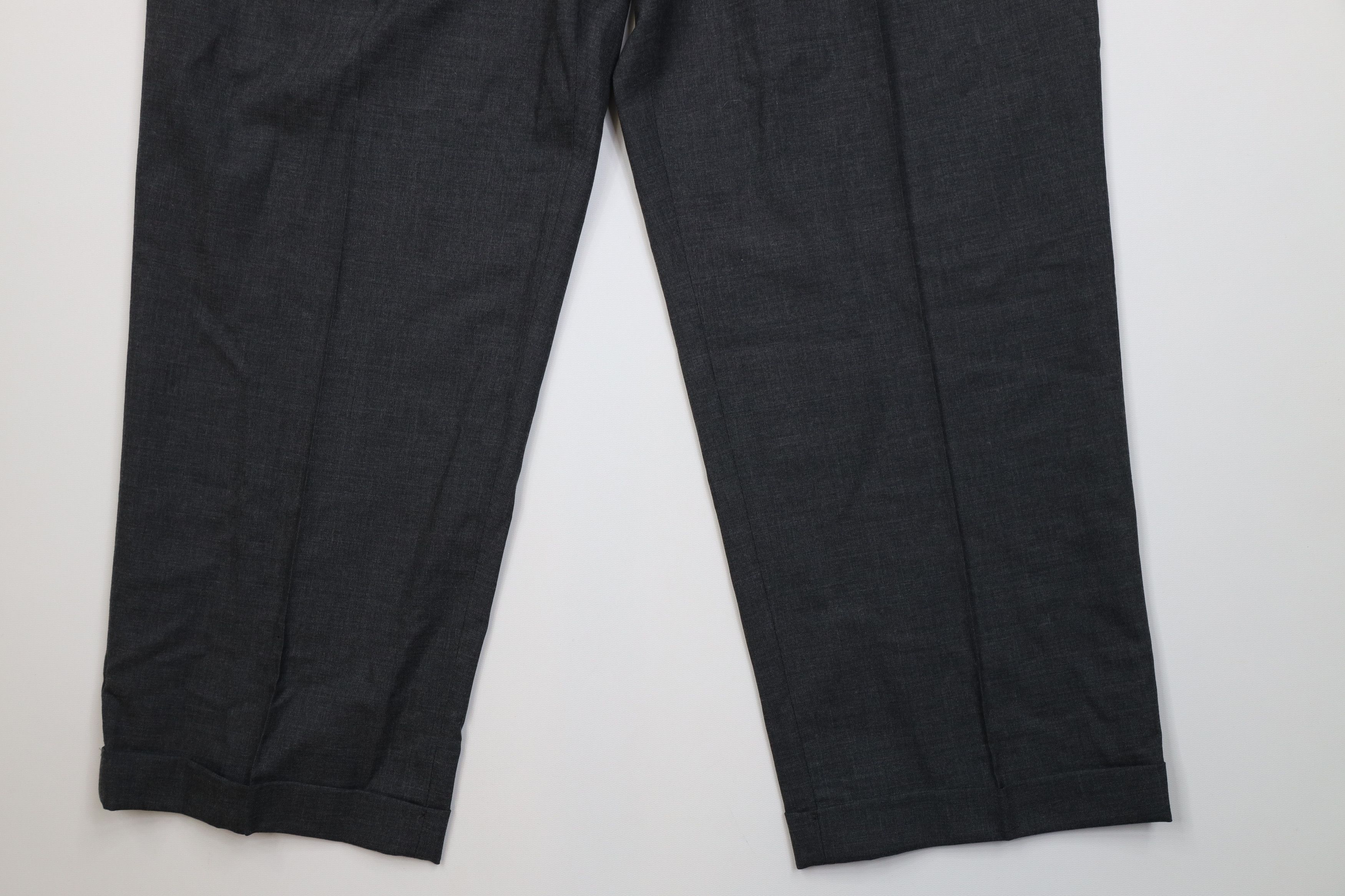 Lands' End Deadstock Vintage 90s Lands End Chino Pants Charcoal Gray Size US 36 / EU 52 - 4 Thumbnail