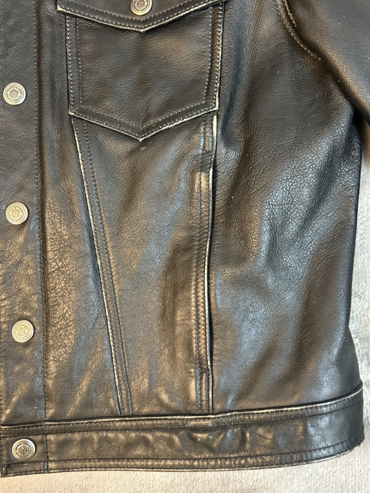Harley Davidson Woman’s Harley Davidson Trucker/Motoclcle Jacket Blk Lg VTG Size L / US 10 / IT 46 - 7 Thumbnail
