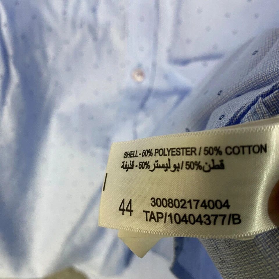 Other WES Dress Shirt Men's Size 44 Slim Fit Long Sleeve Polyester Size US S / EU 44-46 / 1 - 3 Thumbnail