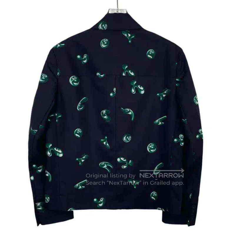 Dior Dior Men's Wool Navy Jacket with Unique Print . Size US S / EU 44-46 / 1 - 2 Thumbnail