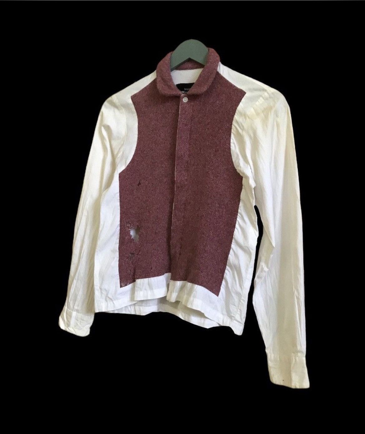 Comme des Garcons × Junya Watanabe × Rei Kawakubo AD1999 Shirt Double layer Wool artwork Size M / US 6-8 / IT 42-44 - 2 Thumbnail
