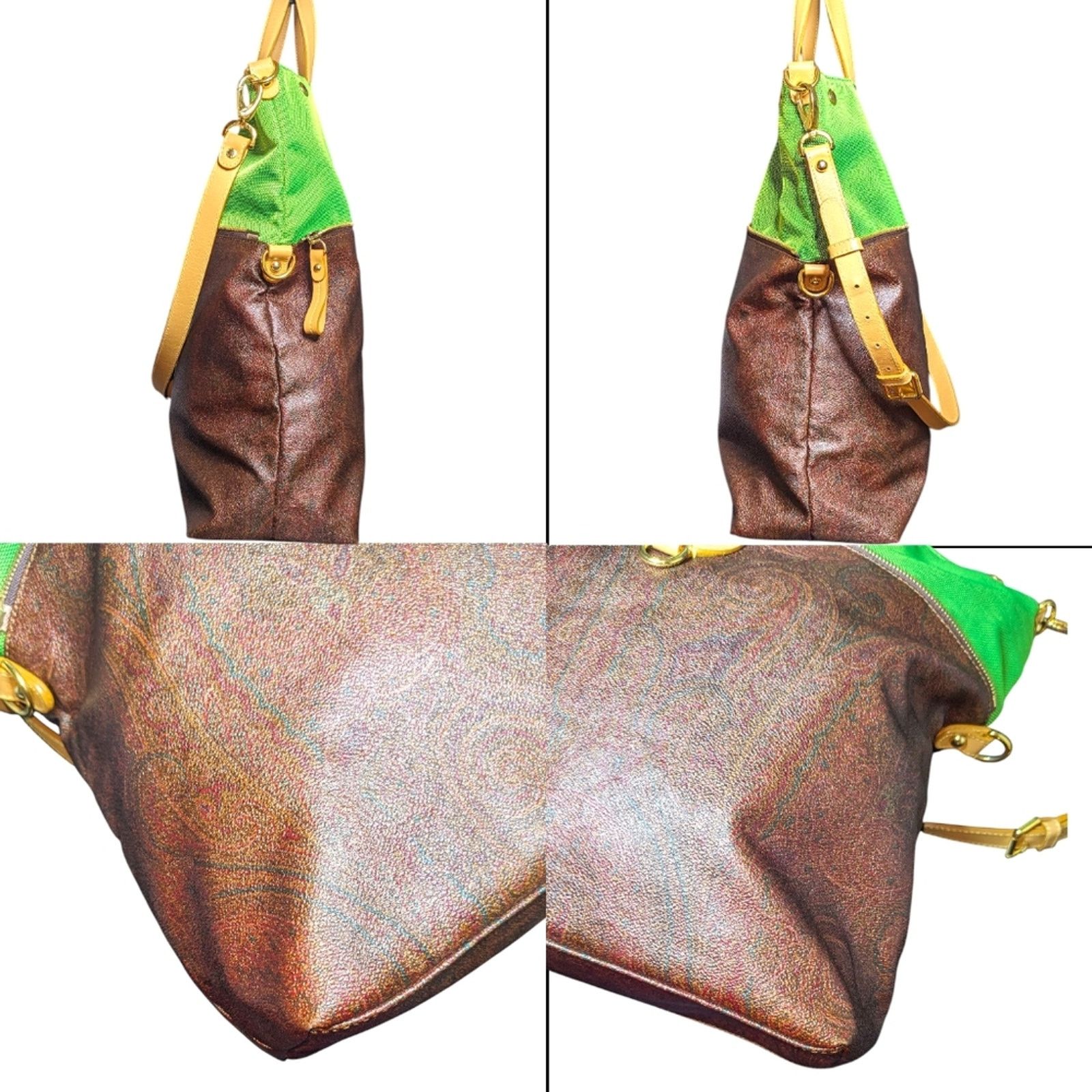 Etro Etro | Brown 2-Way Paisley Coated Canvas Convertible Bag Size ONE SIZE - 6 Thumbnail