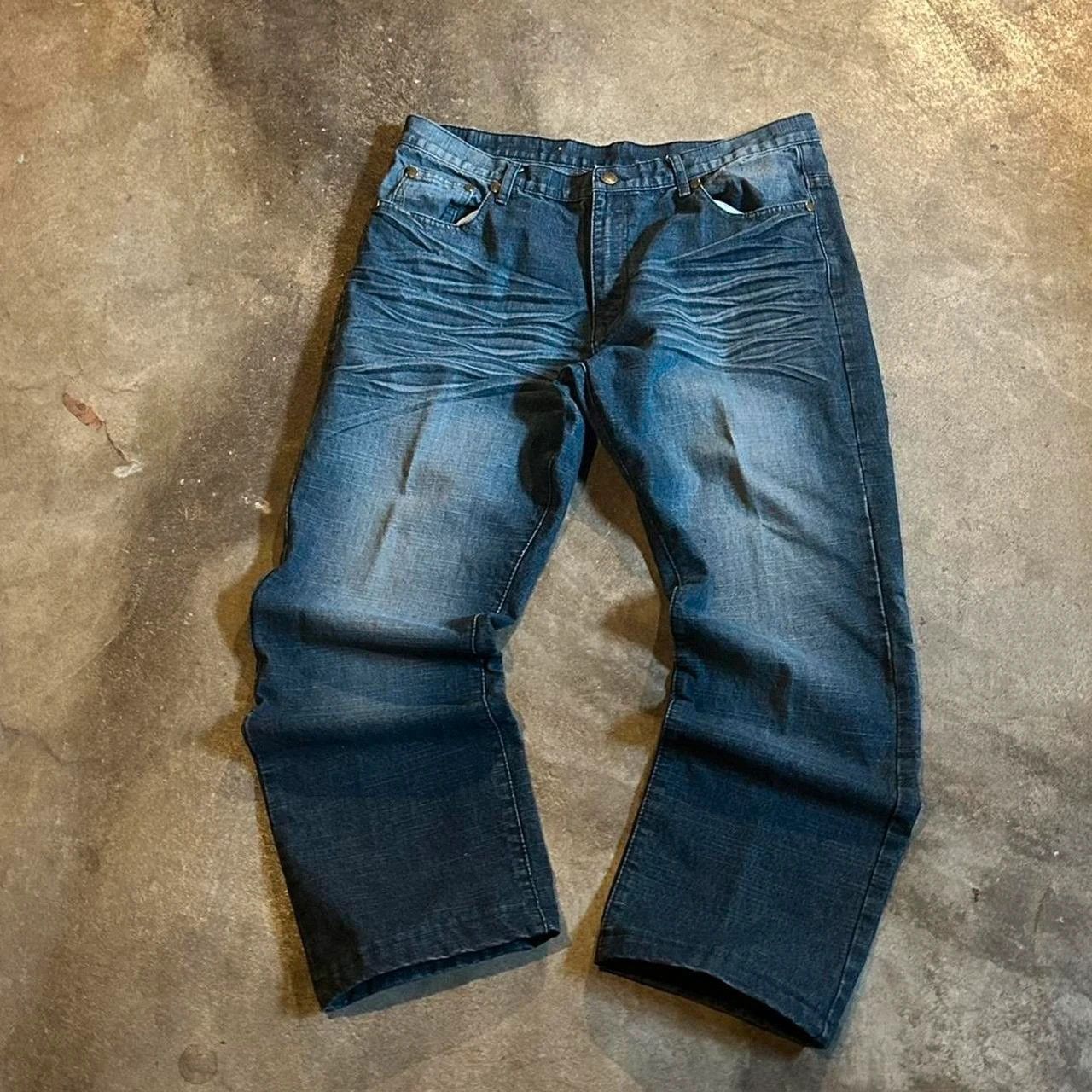 Indigo Vintage indigo faded jeans Size US 38 / EU 54 - 3 Thumbnail