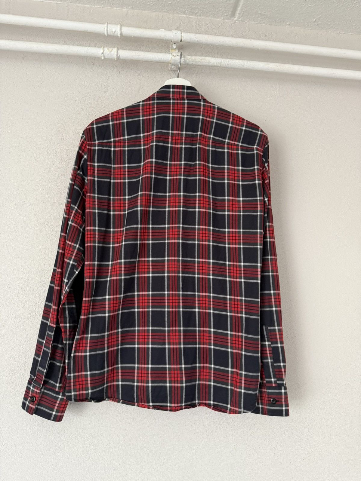 Givenchy Tartan Shirt with Paneled Contrast Inserts Size US M / EU 48-50 / 2 - 2 Thumbnail