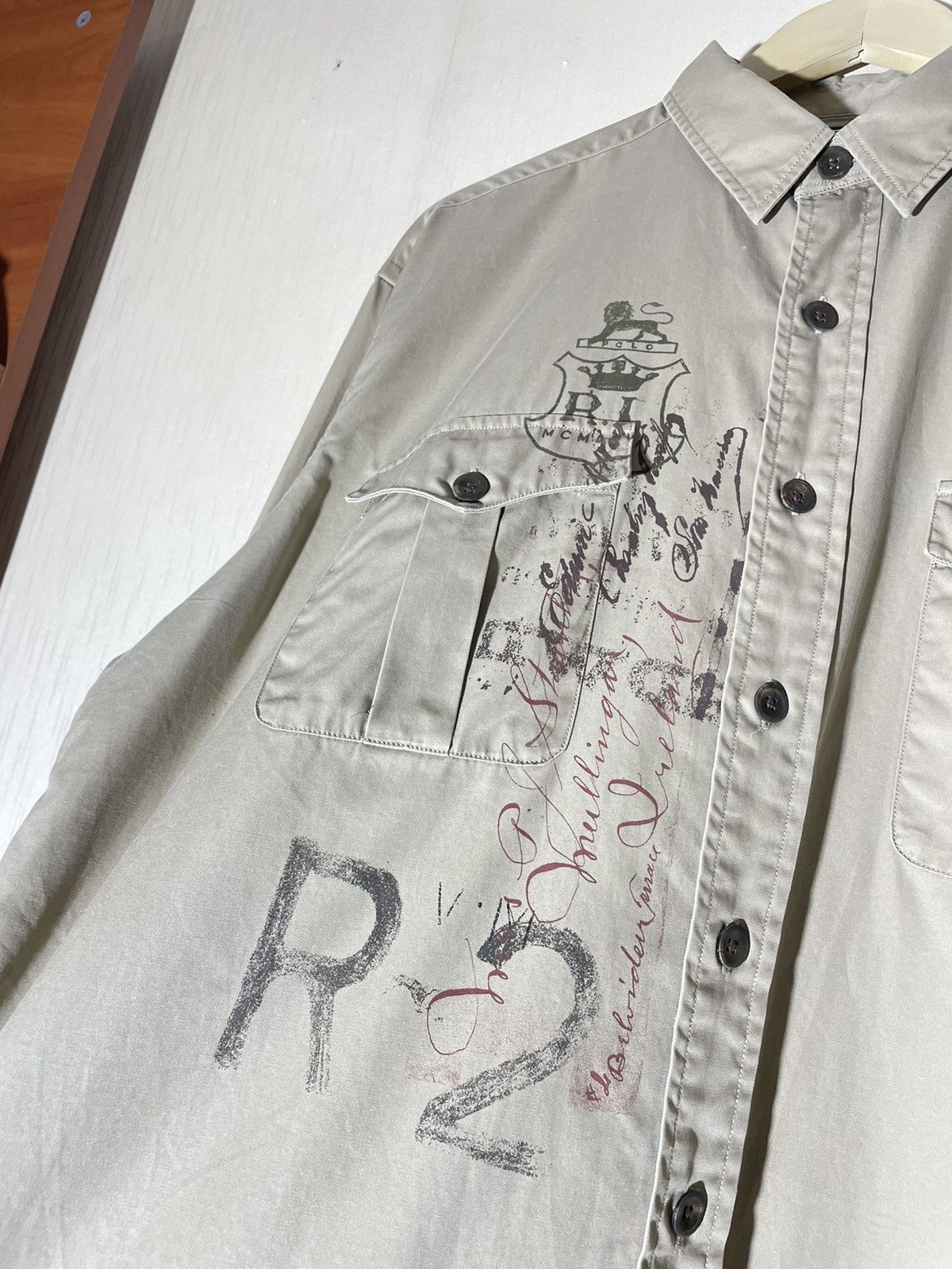 Polo Ralph Lauren × Vintage Polo Ralph Lauren military vintage shirt Size US L / EU 52-54 / 3 - 8 Thumbnail